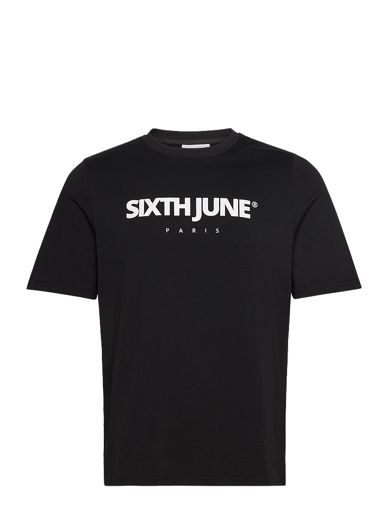 SIXTH JUNE - ESSENTIEL PUFF PRINT SS TSHIRT - kurzärmelig - blac - 1
