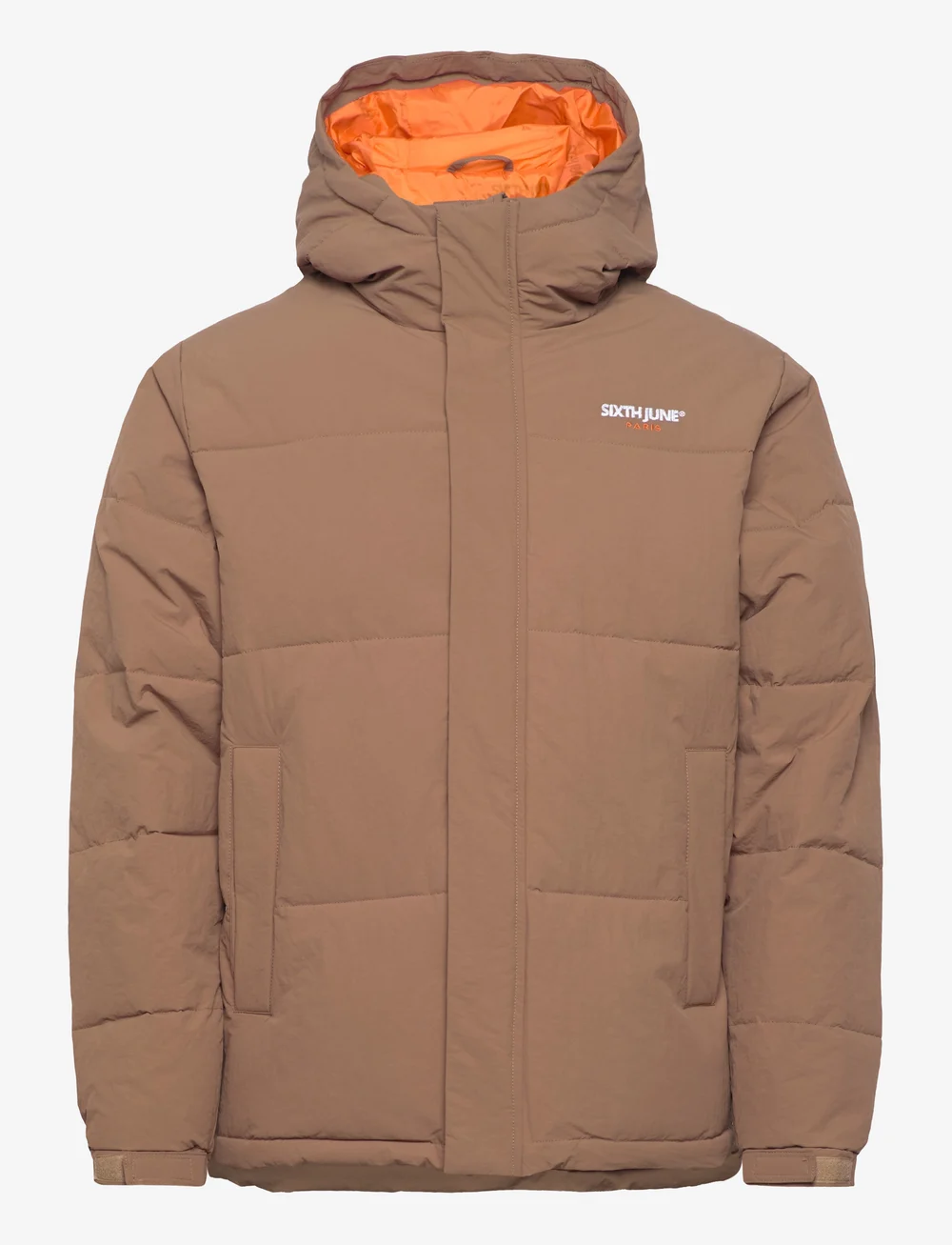 SIXTH JUNE - ESSENTIEL EMBROIDERED DOWNJKT - vinterjakker - sand - 1