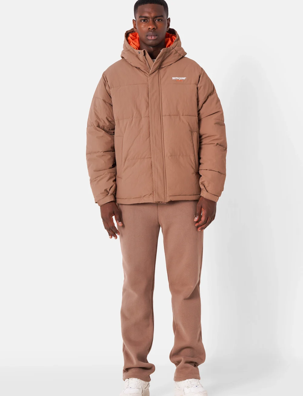 SIXTH JUNE - ESSENTIEL EMBROIDERED DOWNJKT - vinterjakker - sand - 2