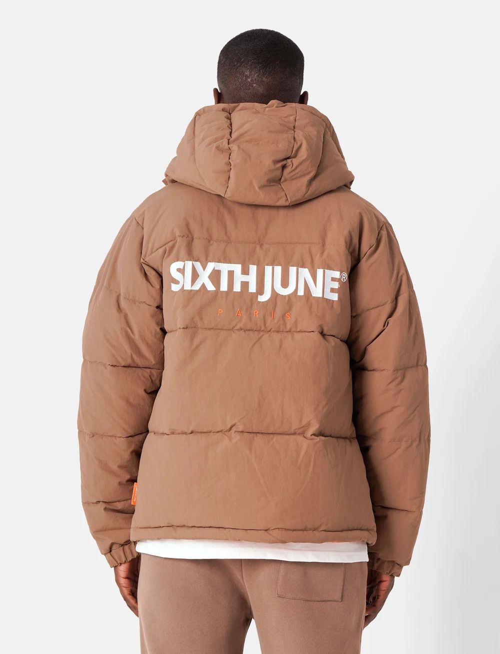 SIXTH JUNE - ESSENTIEL EMBROIDERED DOWNJKT - vinterjakker - sand - 3