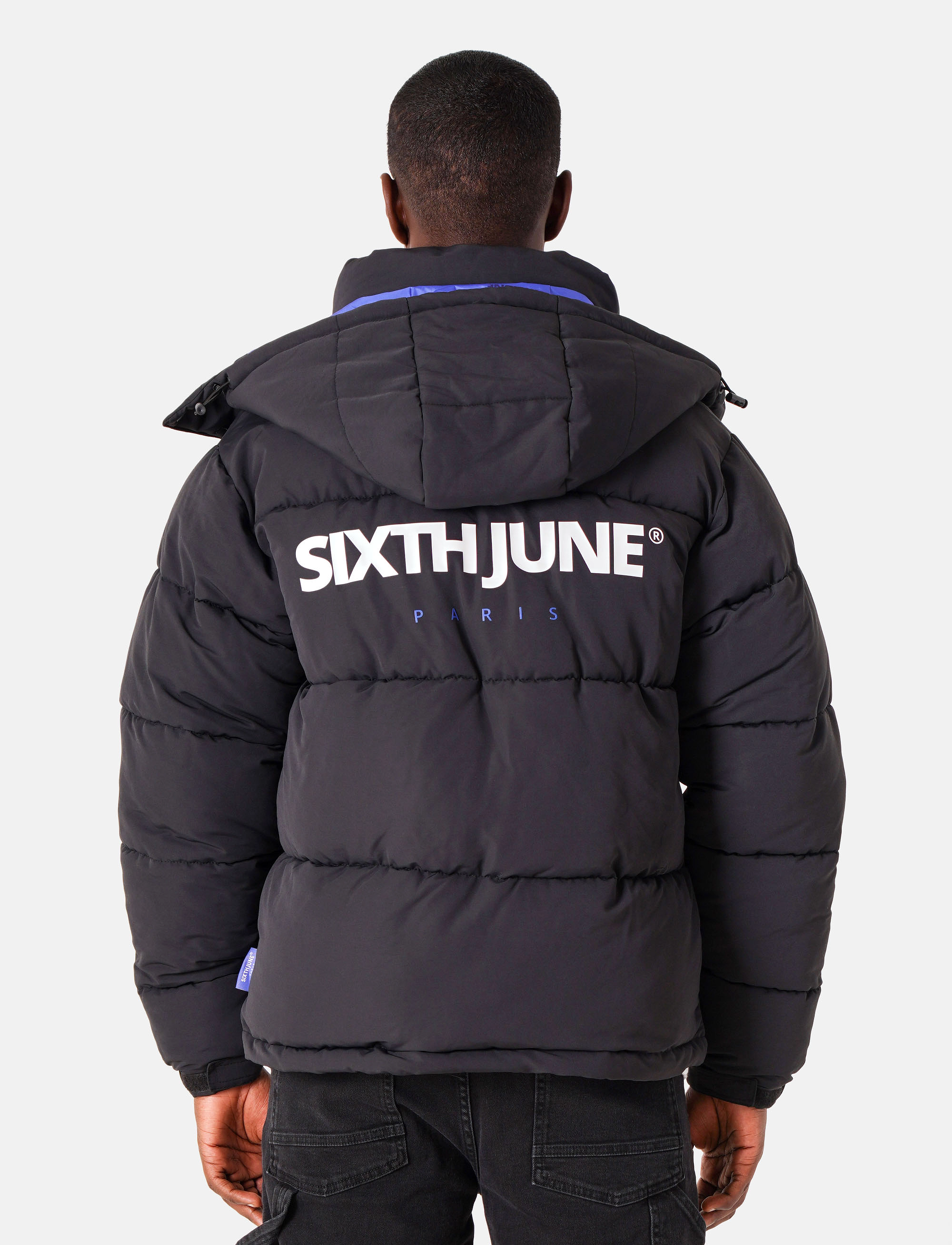 SIXTH JUNE - ESSENTIEL PUFF PRINTED DOWNJKT - vinterjakker - black - 4