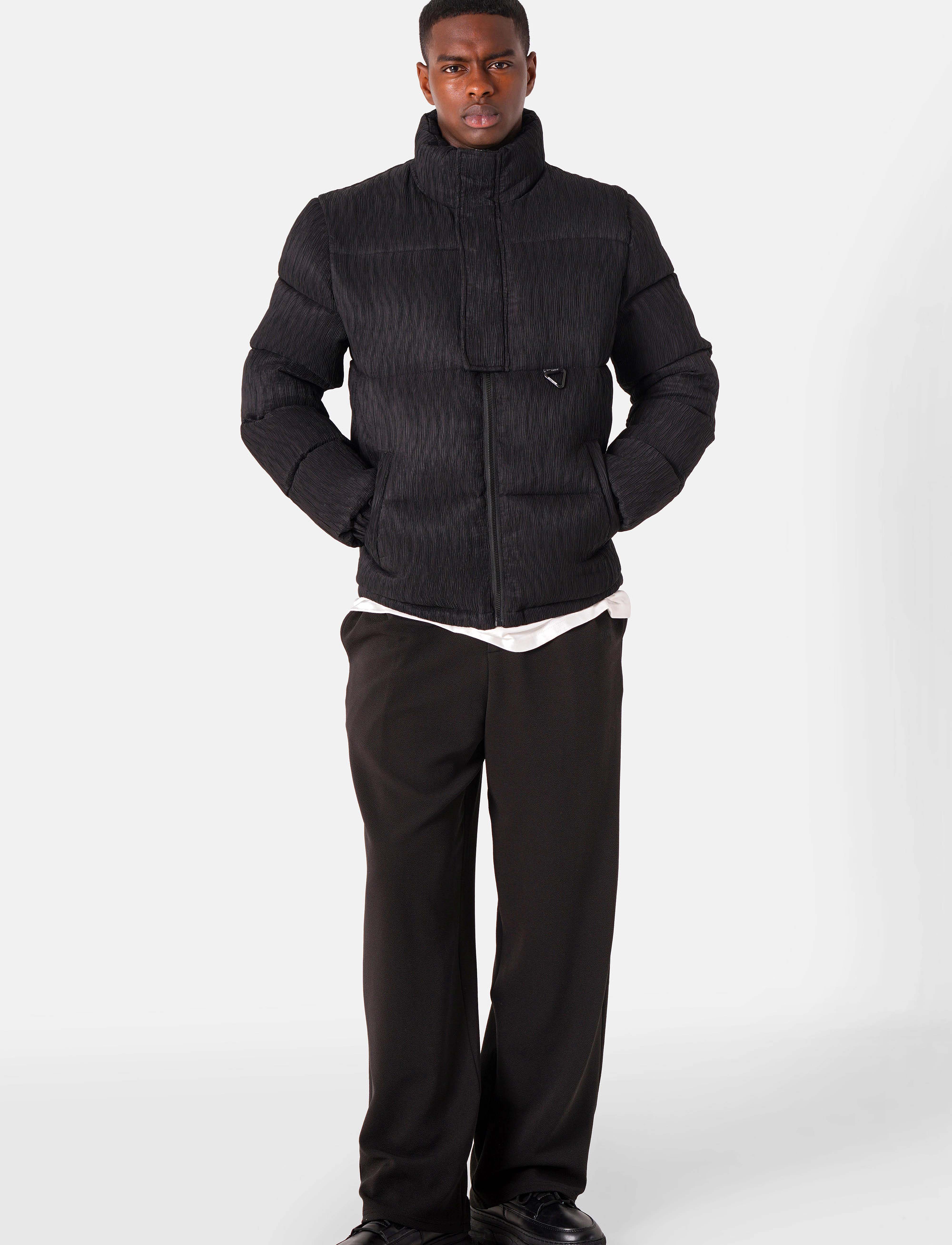 SIXTH JUNE - TEXTURED DOWNJACKET - talvejoped - black - 3