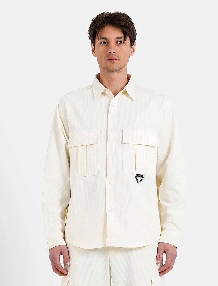 SIXTH JUNE - TEXTURED SQUARE UTILITY SHIRT - urlaubsfavoriten - off white - 0