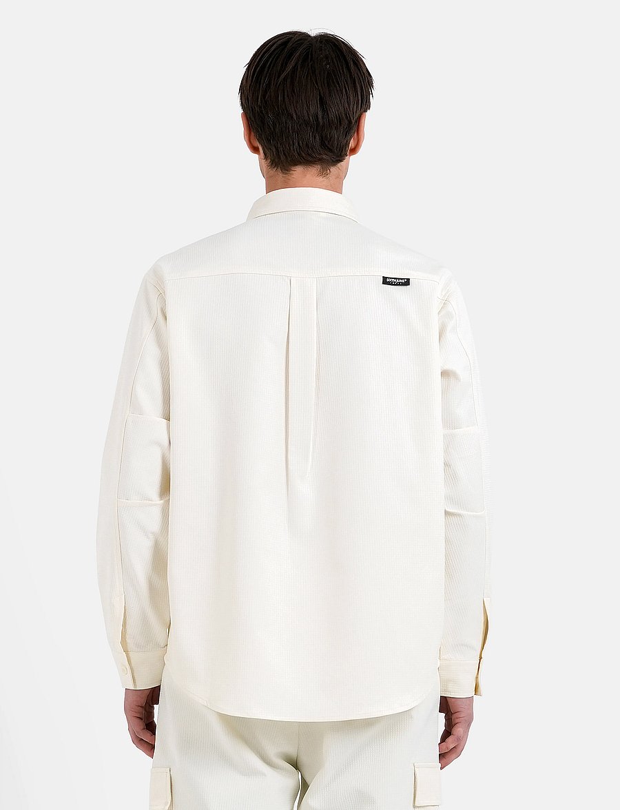 SIXTH JUNE - TEXTURED SQUARE UTILITY SHIRT - urlaubsfavoriten - off white - 5