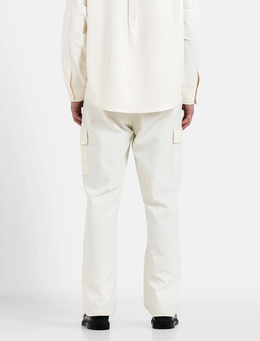 SIXTH JUNE - TEXTURED UTILITY CARGO PANTS - cargohose - off white - 4