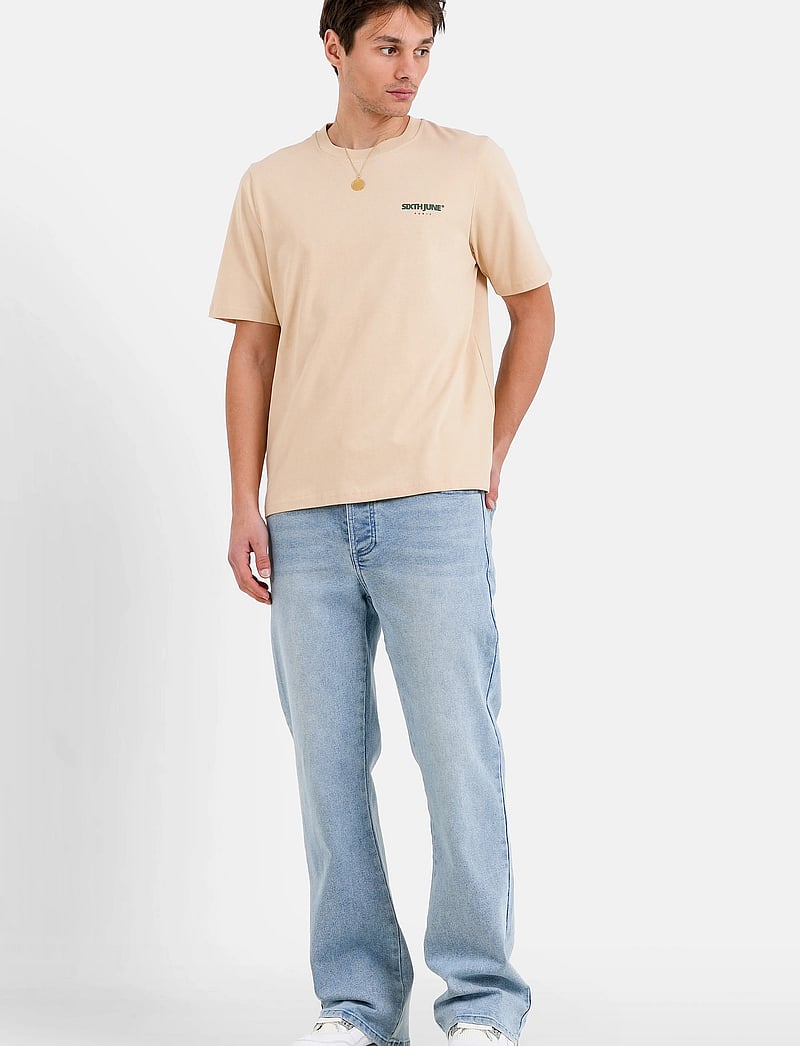 SIXTH JUNE - BANDANA BACKPRINT SS TSHIRT - kurzärmelig - beige - 3