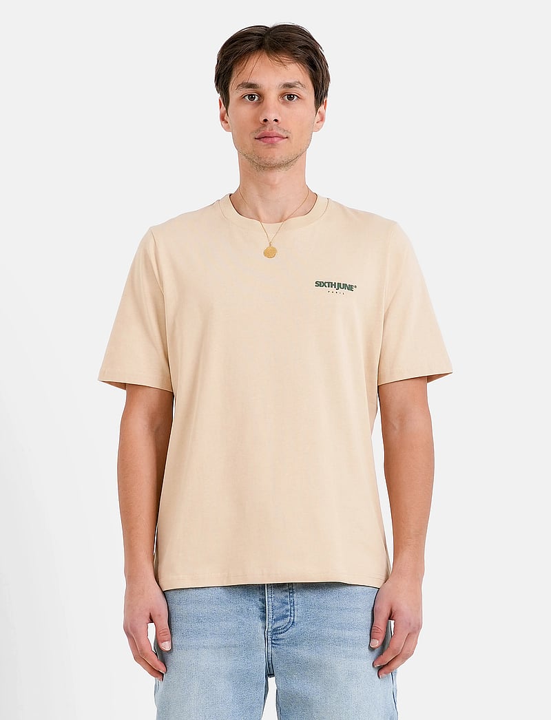 SIXTH JUNE - BANDANA BACKPRINT SS TSHIRT - kurzärmelig - beige - 4