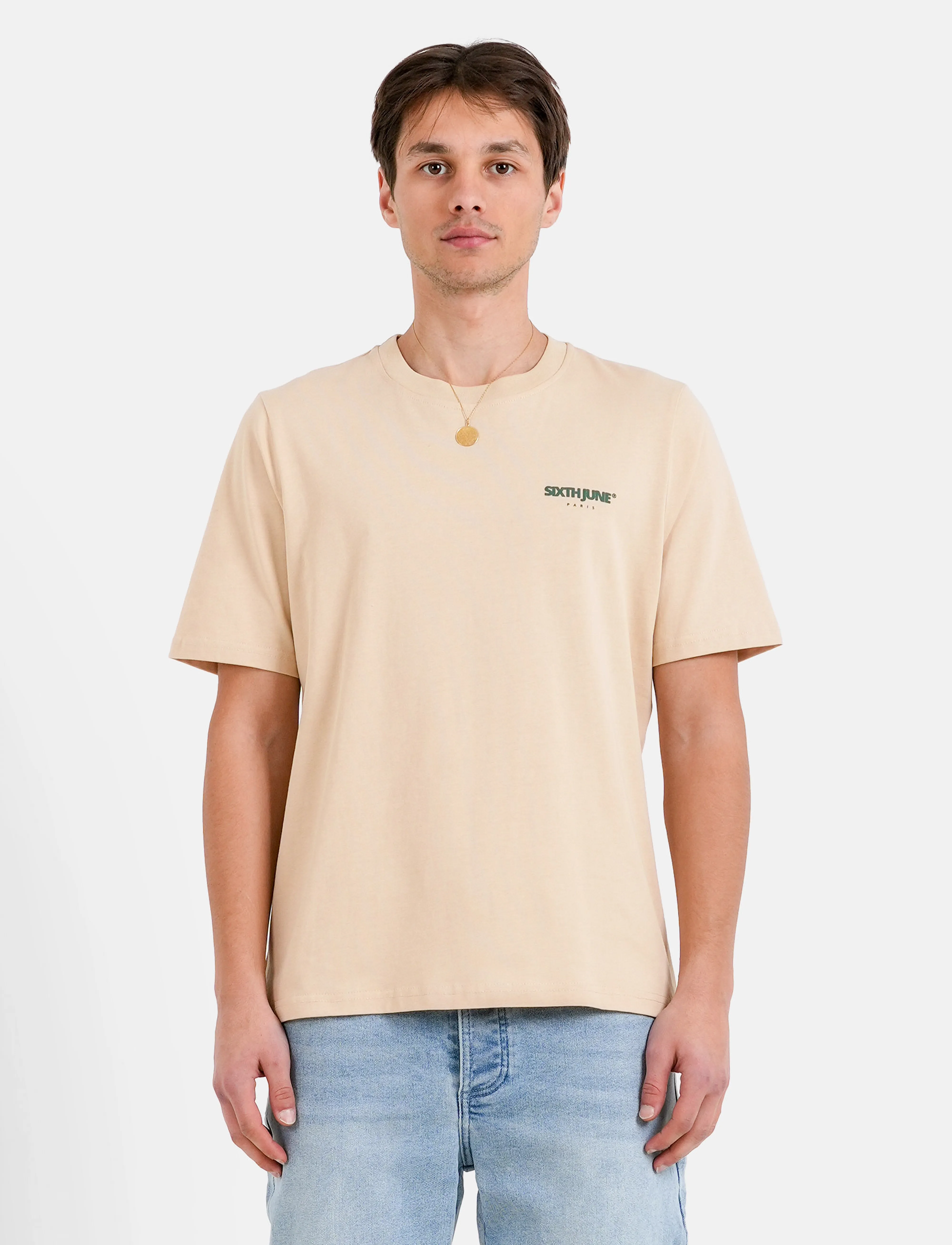 SIXTH JUNE - BANDANA BACKPRINT SS TSHIRT - beige - 4