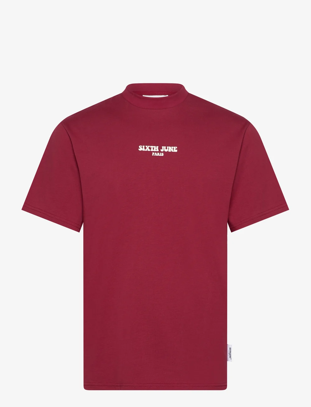 SIXTH JUNE - TAKE THE RISK BACK PRINTED TEE - kortärmade t-shirts - burg - 1