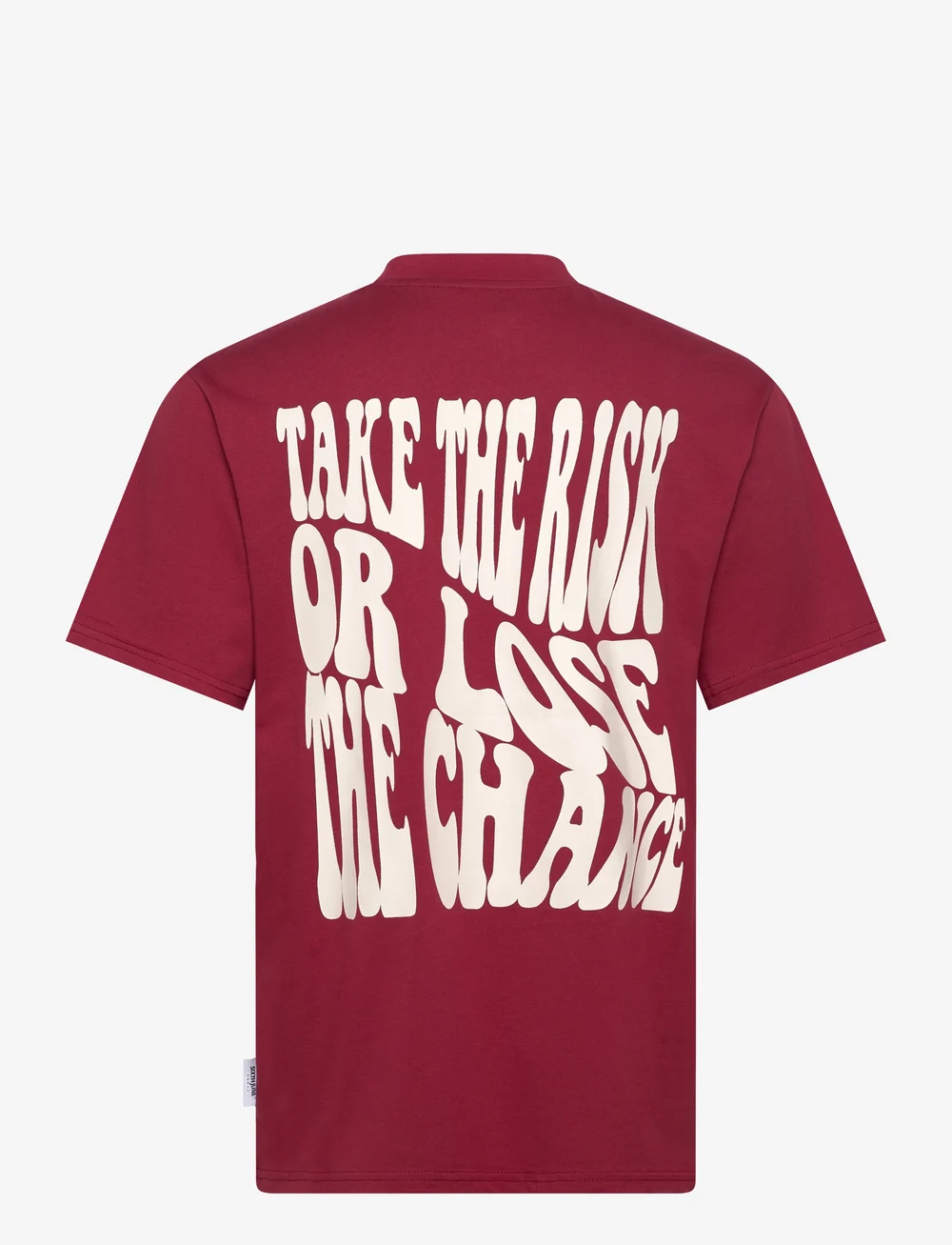 SIXTH JUNE - TAKE THE RISK BACK PRINTED TEE - kortärmade t-shirts - burg - 2