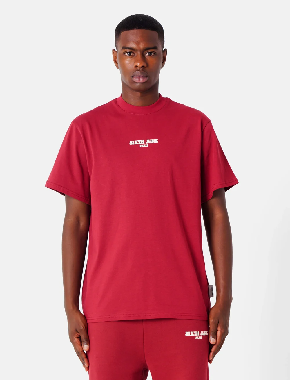 SIXTH JUNE - TAKE THE RISK BACK PRINTED TEE - kortärmade t-shirts - burg - 4