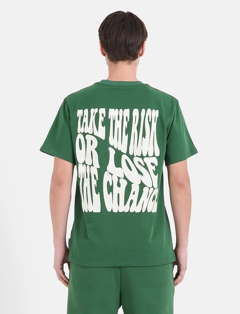 SIXTH JUNE - TAKE THE RISK BACK PRINTED TEE - kurzärmelig - green - 0