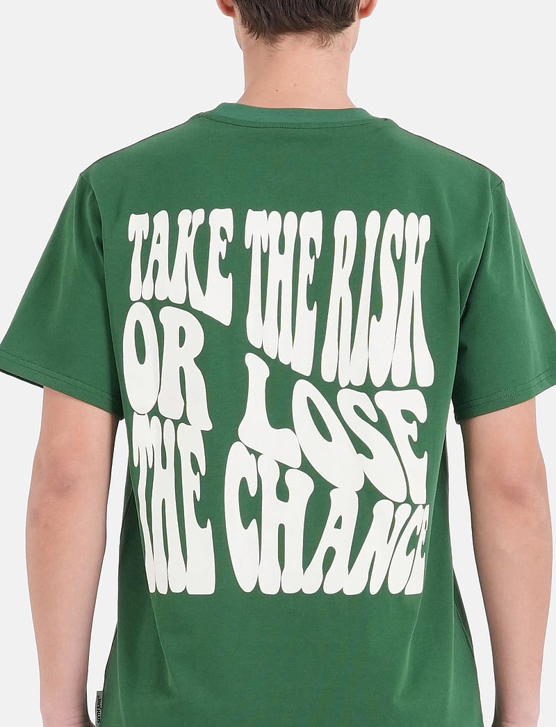 SIXTH JUNE - TAKE THE RISK BACK PRINTED TEE - kurzärmelig - green - 3