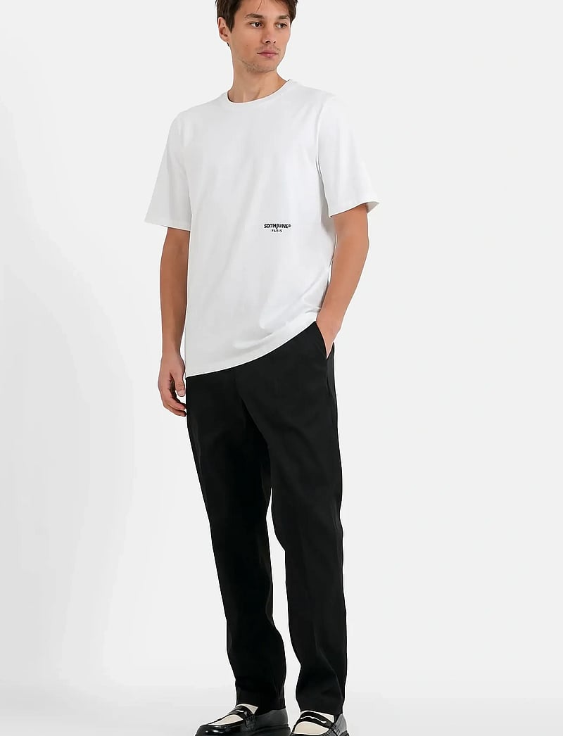 SIXTH JUNE - LA VIE EN ROSE EMBRO SS TSHIRT - kurzärmelig - white - 3