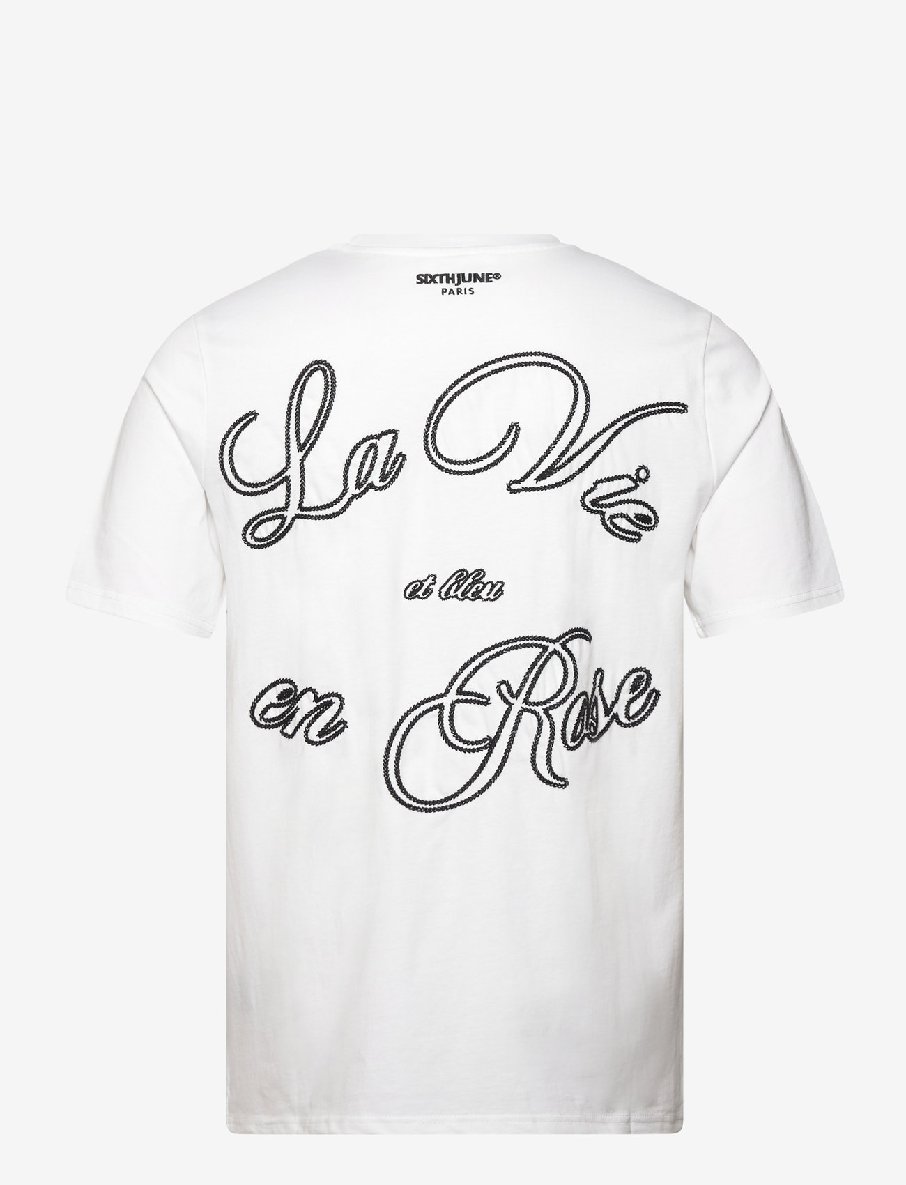 SIXTH JUNE - LA VIE EN ROSE EMBRO SS TSHIRT - kurzärmelig - white - 4