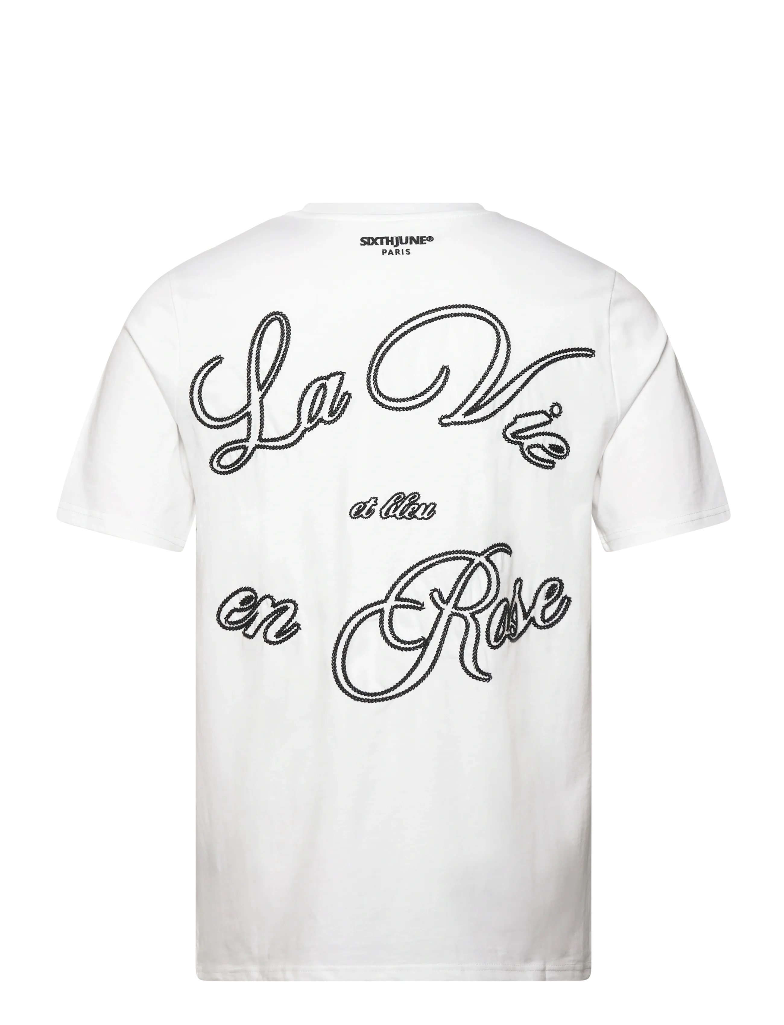 SIXTH JUNE - LA VIE EN ROSE EMBRO SS TSHIRT - white - 4