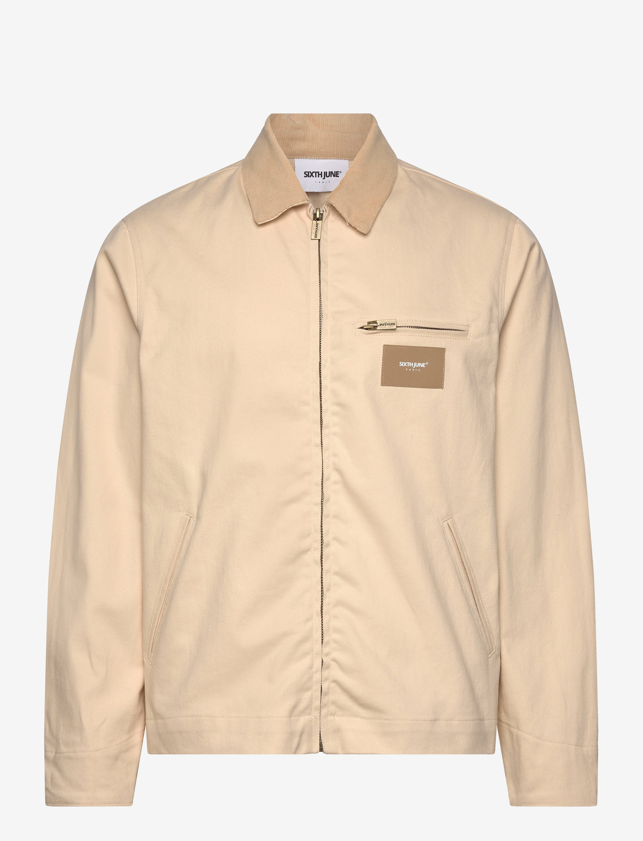 SIXTH JUNE - CLASSIC ZIP UP WORKWEAR JACKET - lette jakker - beige - 0