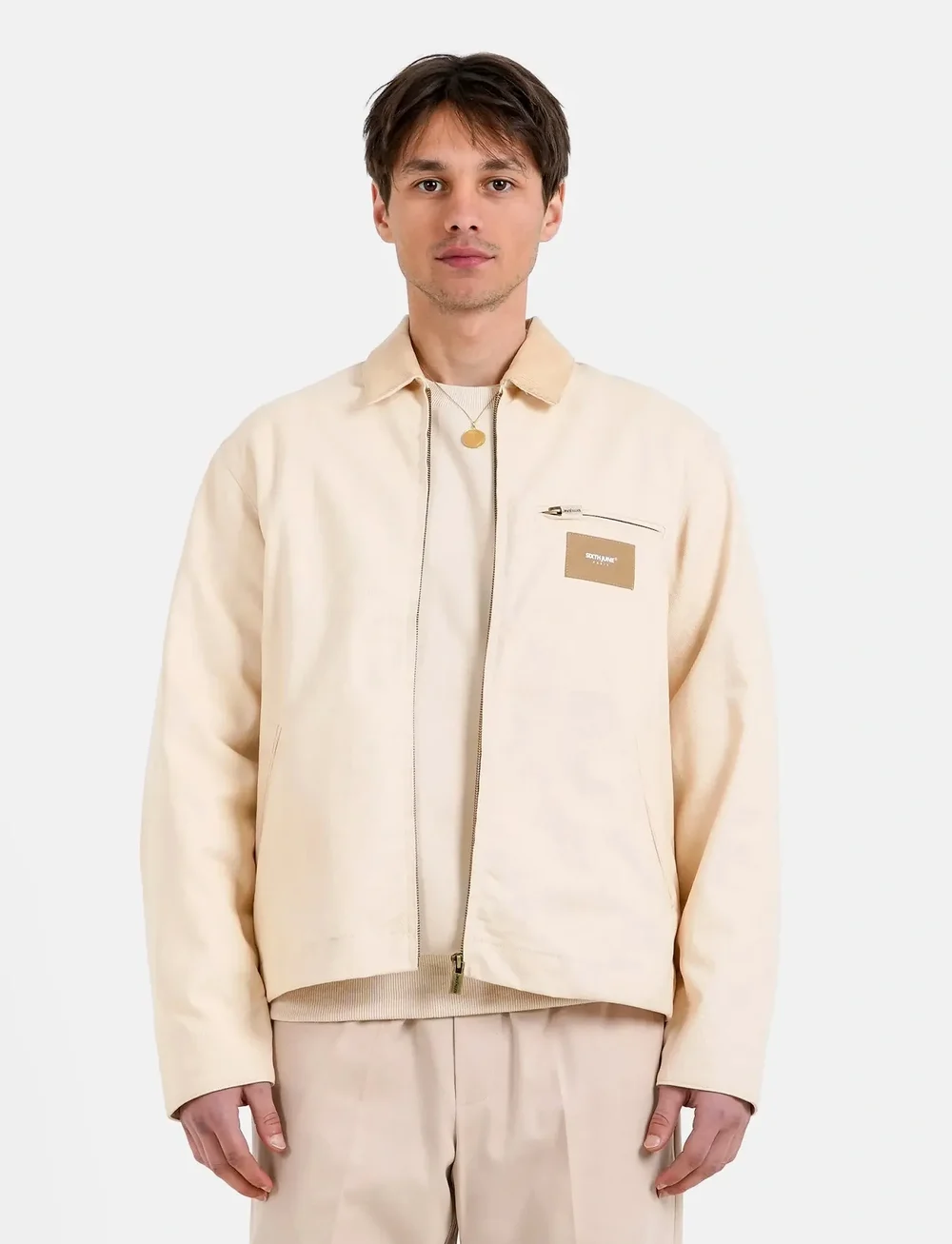 SIXTH JUNE - CLASSIC ZIP UP WORKWEAR JACKET - herbstjacken - beige - 2