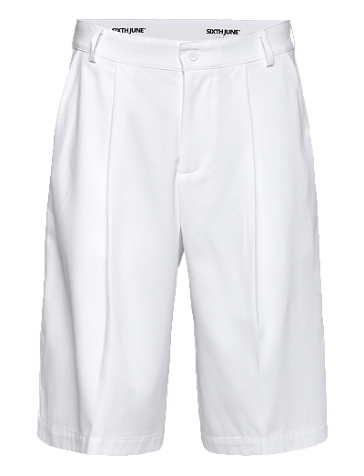 SIXTH JUNE LOOSE FIT TAILORED SHORTS - Vabaaja lühikesed püksid - WHITE / white