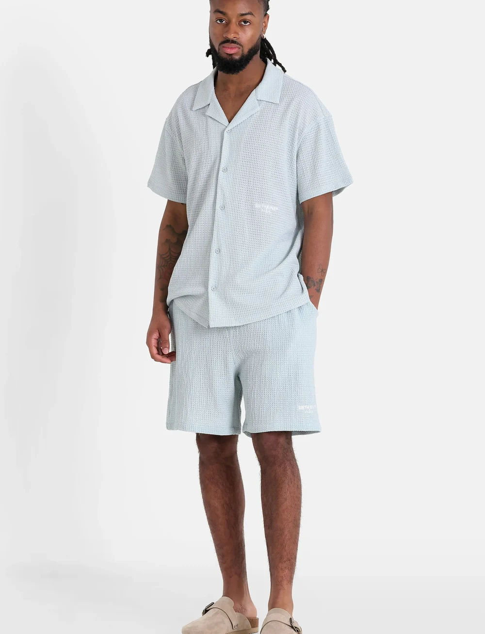 SIXTH JUNE - CROCHET SHORTS - casual shorts - light blue - 0