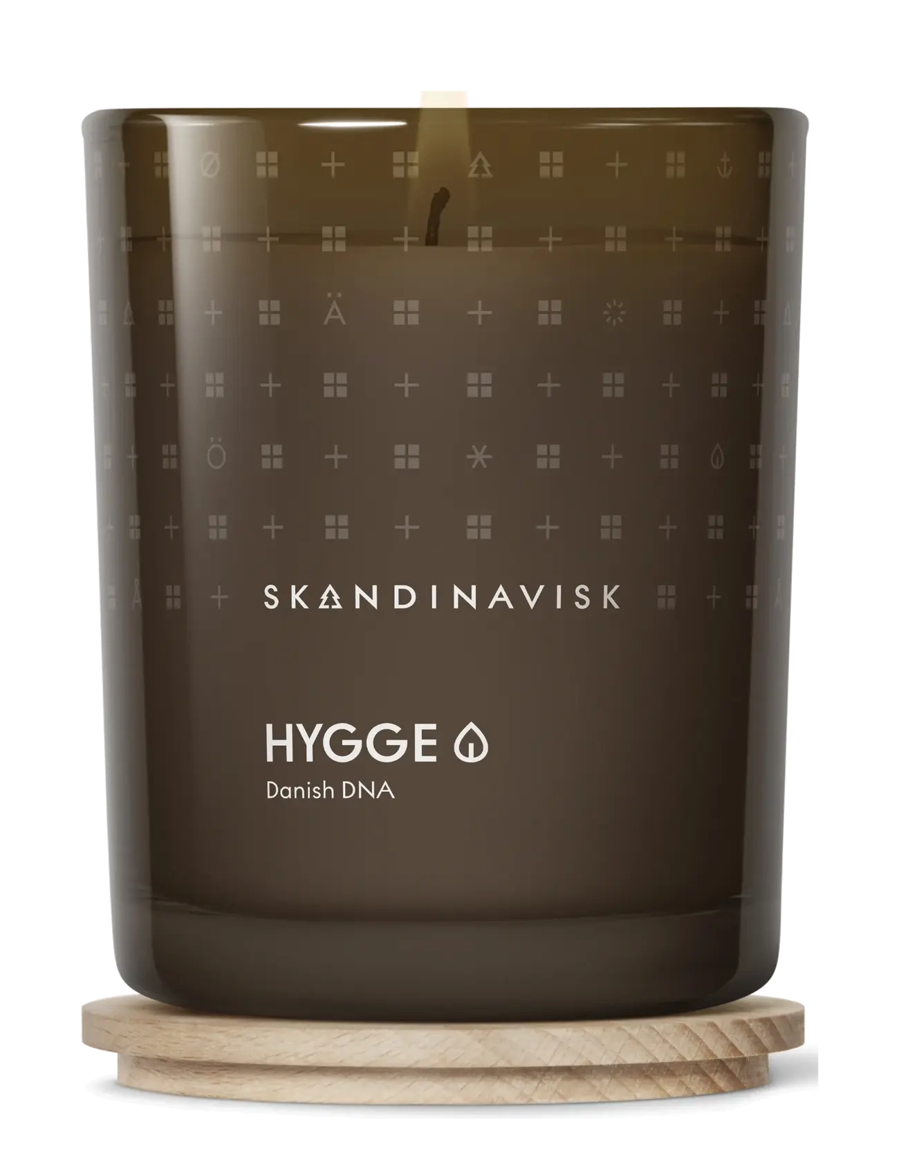 Skandinavisk HYGGE Scented Candle 200g - Parfüüm - CAMEL BROWN / clear