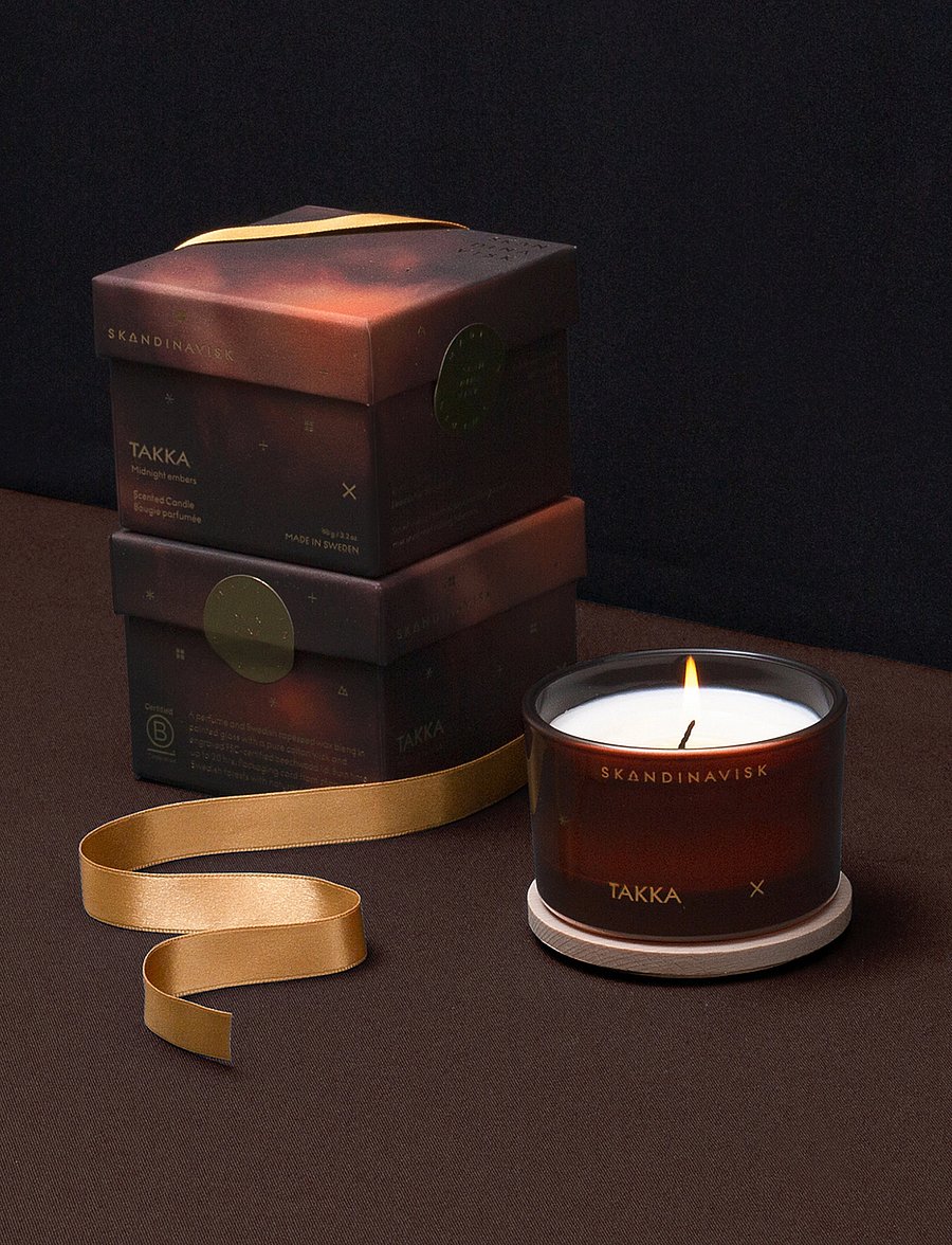 Skandinavisk - TAKKA Seasonal Scented Candle 90g - above 500kr - burnt organe - 0