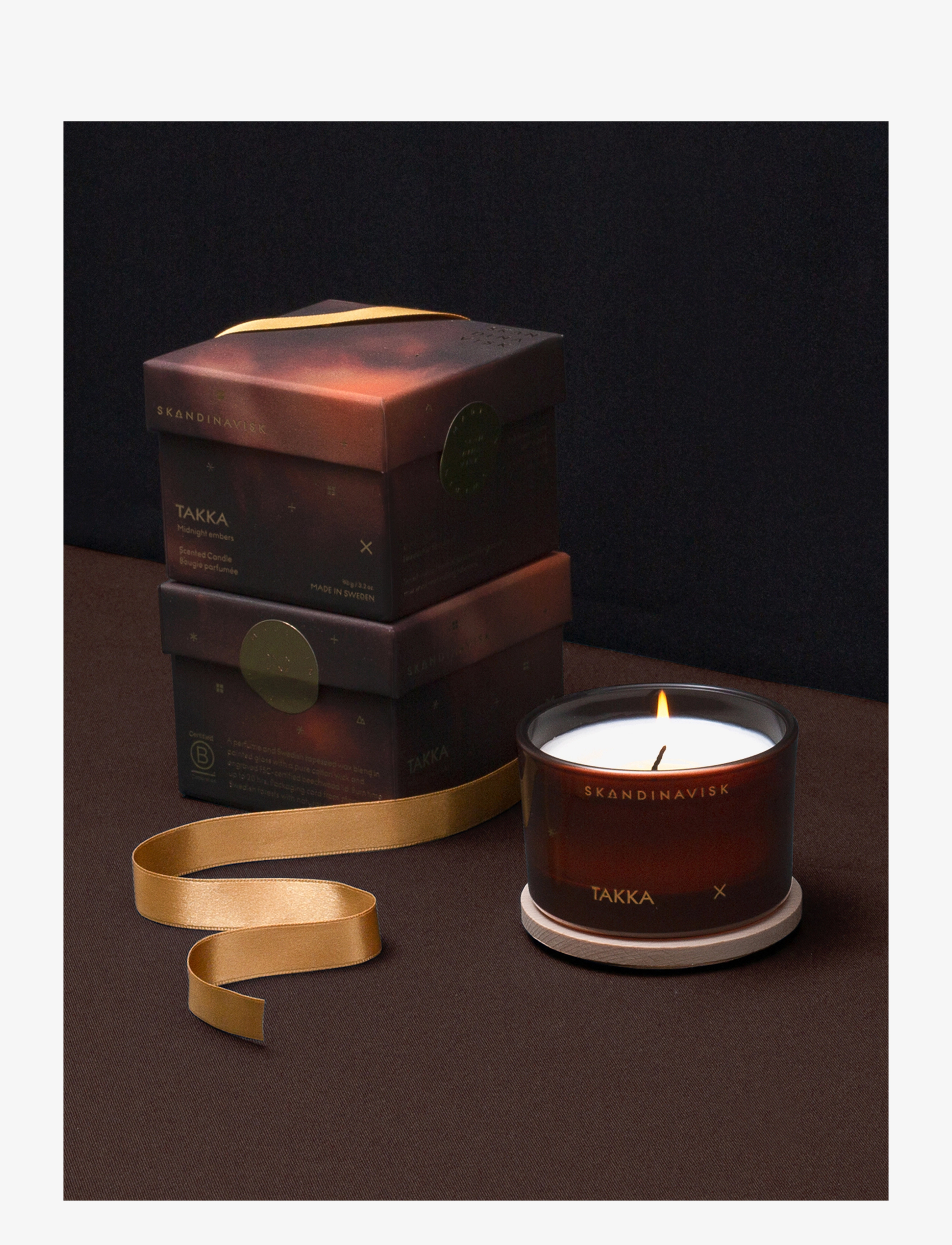Skandinavisk - TAKKA Seasonal Scented Candle 90g - doftljus - burnt organe - 5