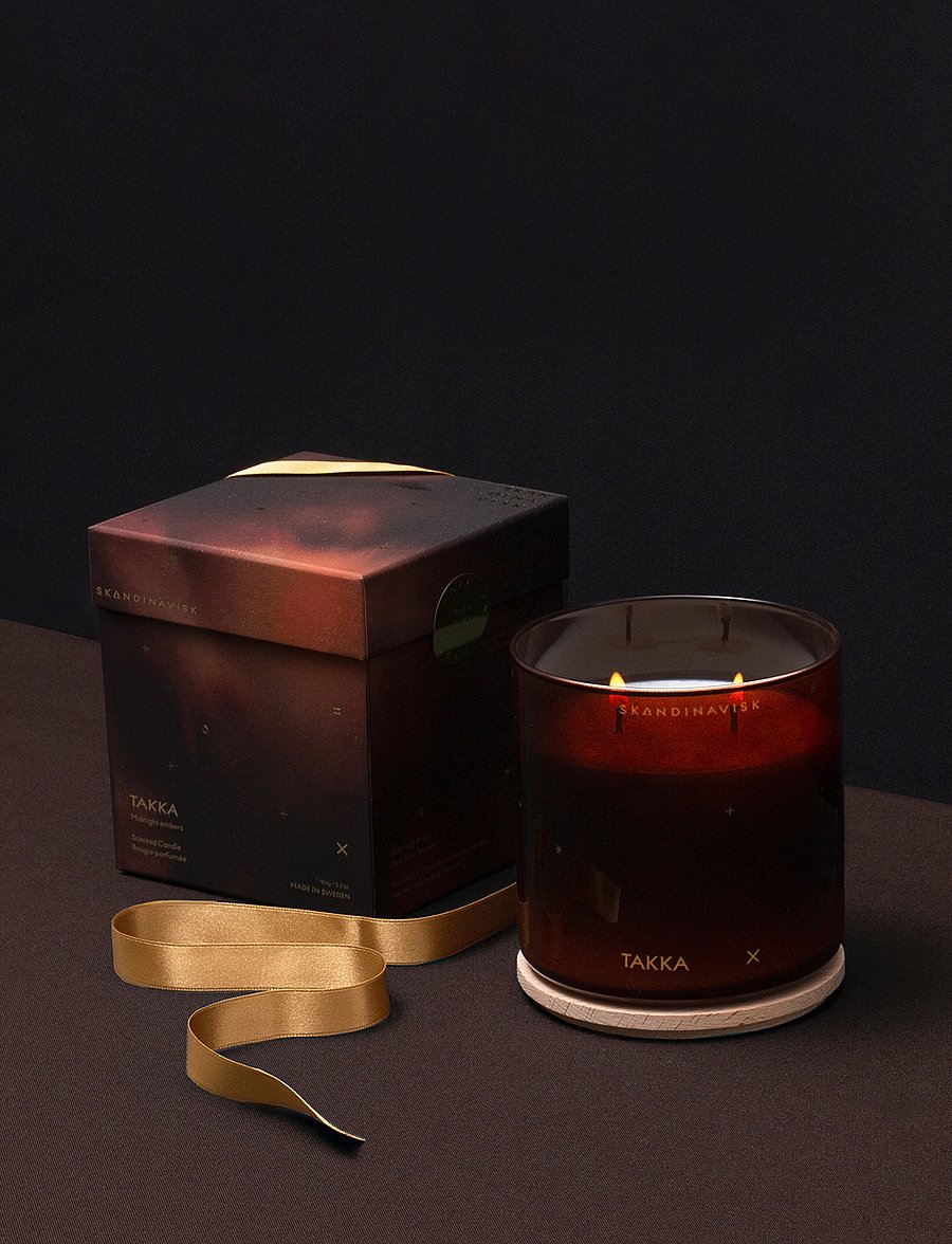 Skandinavisk - TAKKA Seasonal Scented Candle 400g - above 500kr - burnt organe - 0