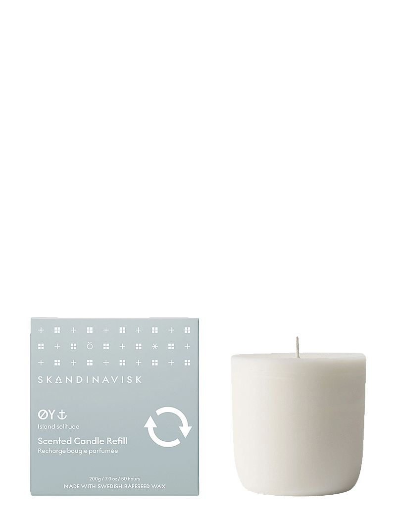 Skandinavisk - ØY Refill Scented Candle 200g - above 500kr - poweder blue - 1