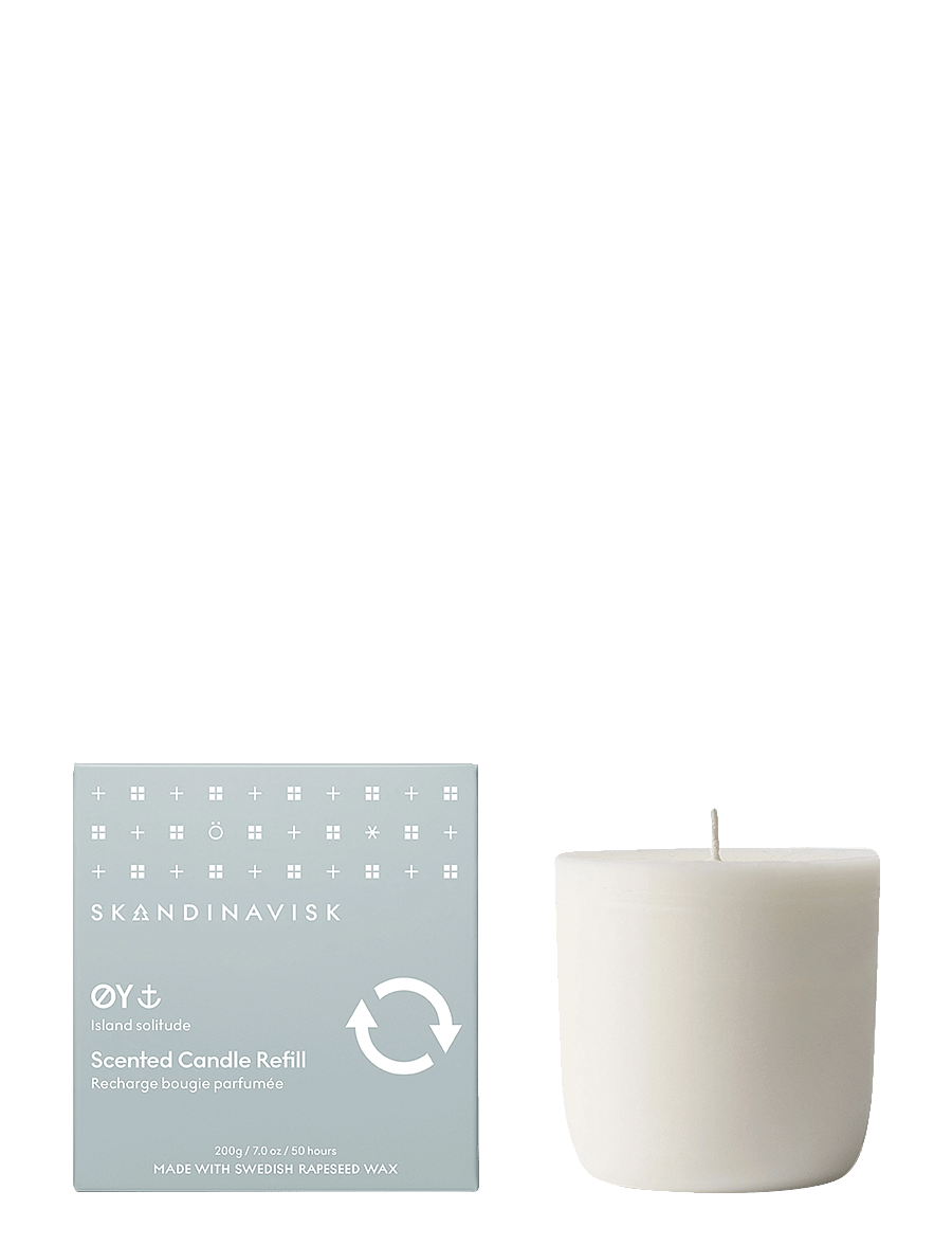 Skandinavisk - ØY Refill Scented Candle 200g - above 500kr - poweder blue - 1