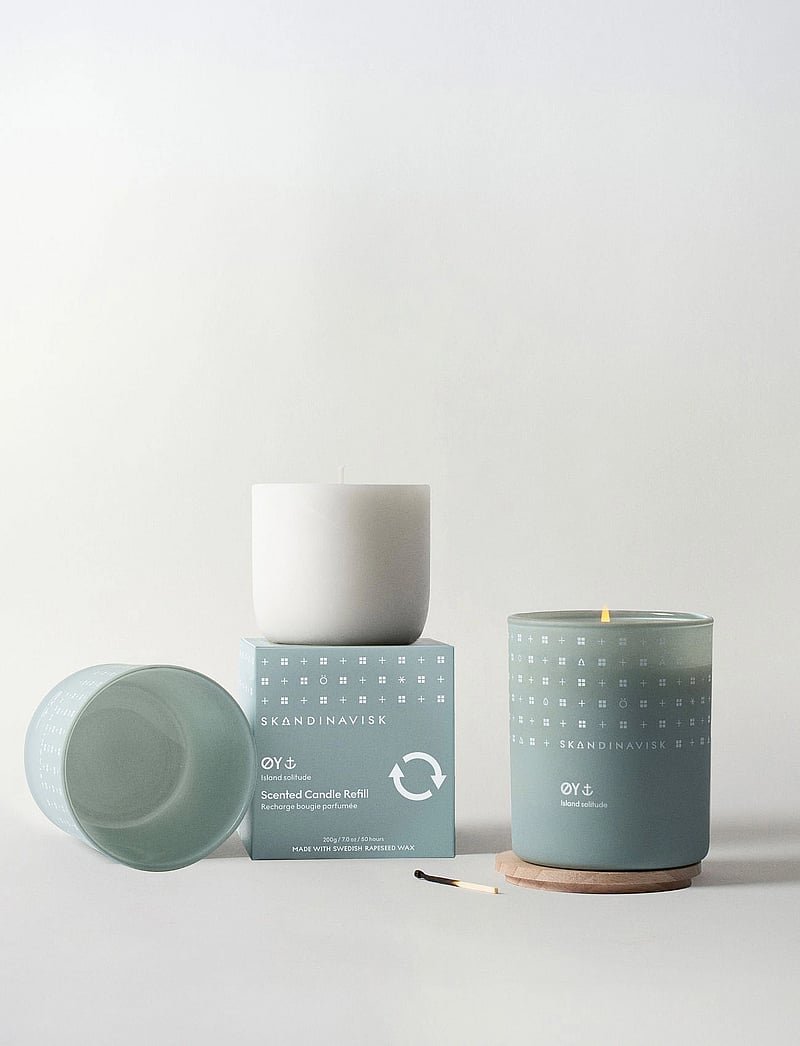 Skandinavisk - ØY Refill Scented Candle 200g - above 500kr - poweder blue - 0