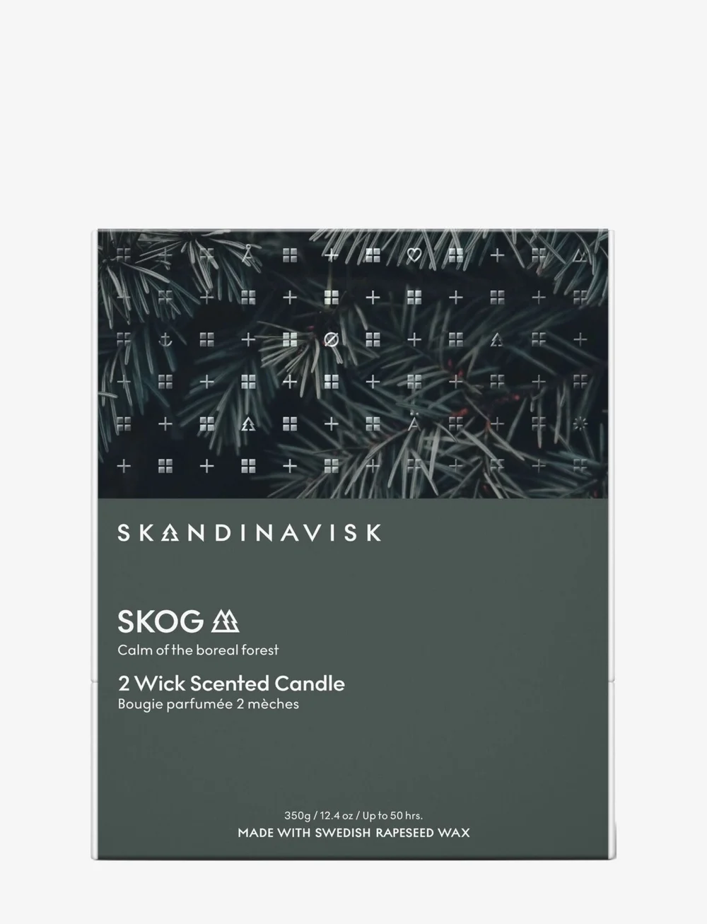Skandinavisk - SKOG 2-wick Scented Candle 350g - yfir 7500 isk - forest green - 3