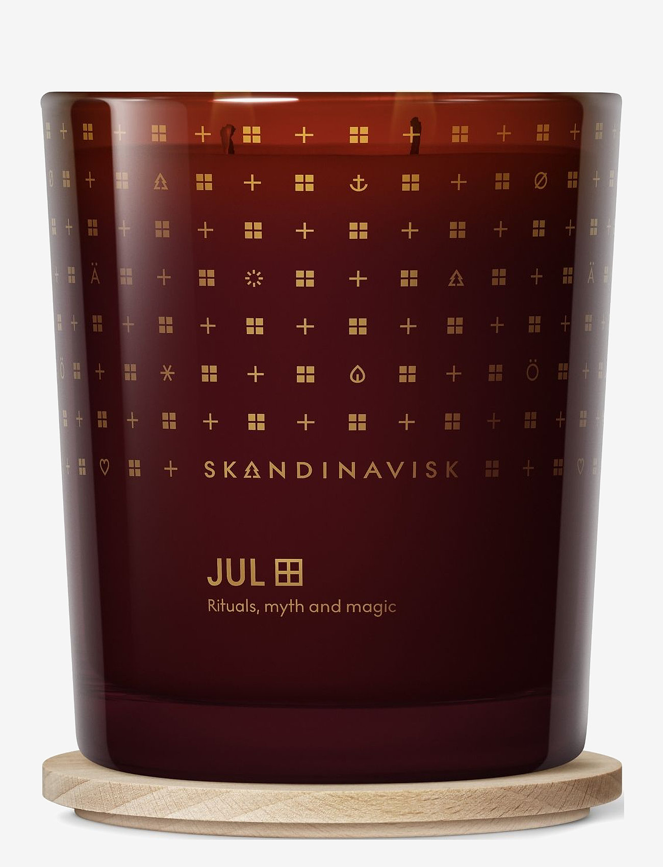 Skandinavisk - JUL Special Edition 2-wick Scented Candle 350g - above 500kr - merlot red - 1