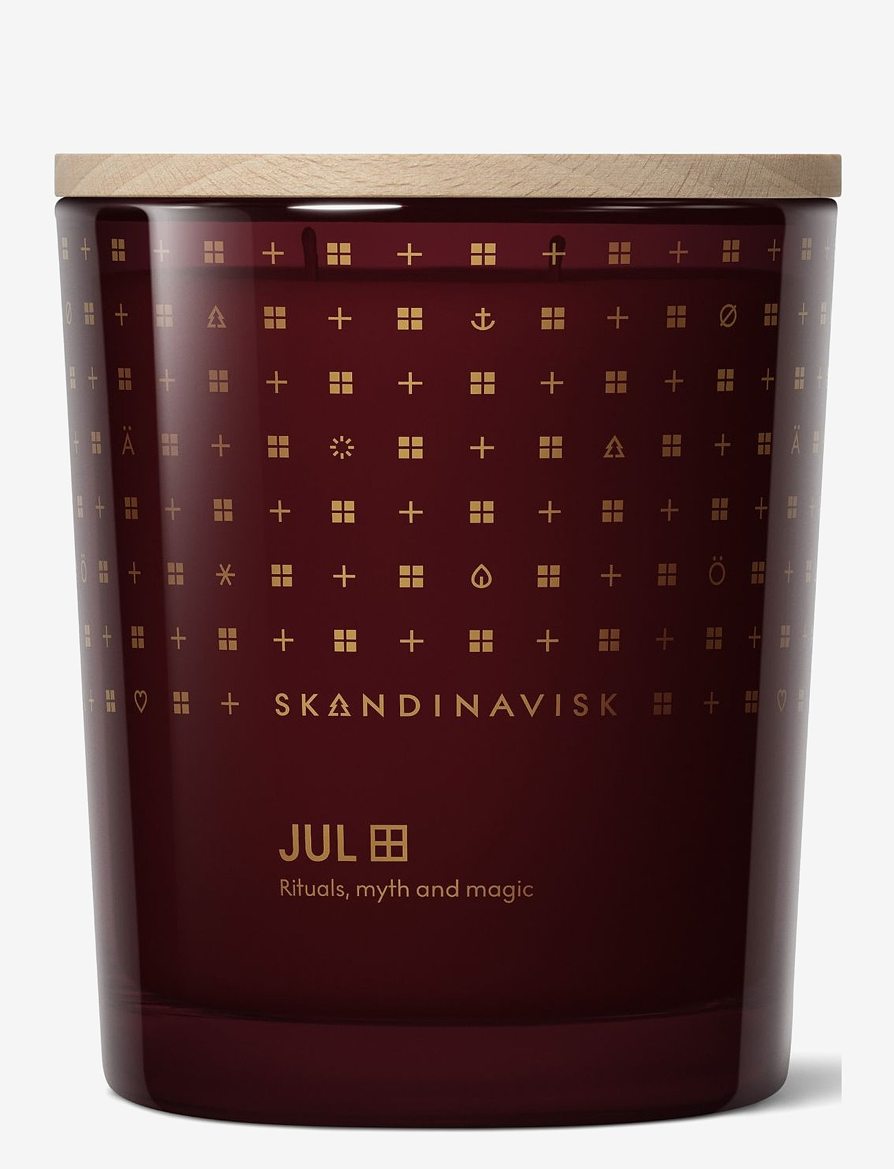 Skandinavisk - JUL Special Edition 2-wick Scented Candle 350g - above 500kr - merlot red - 2