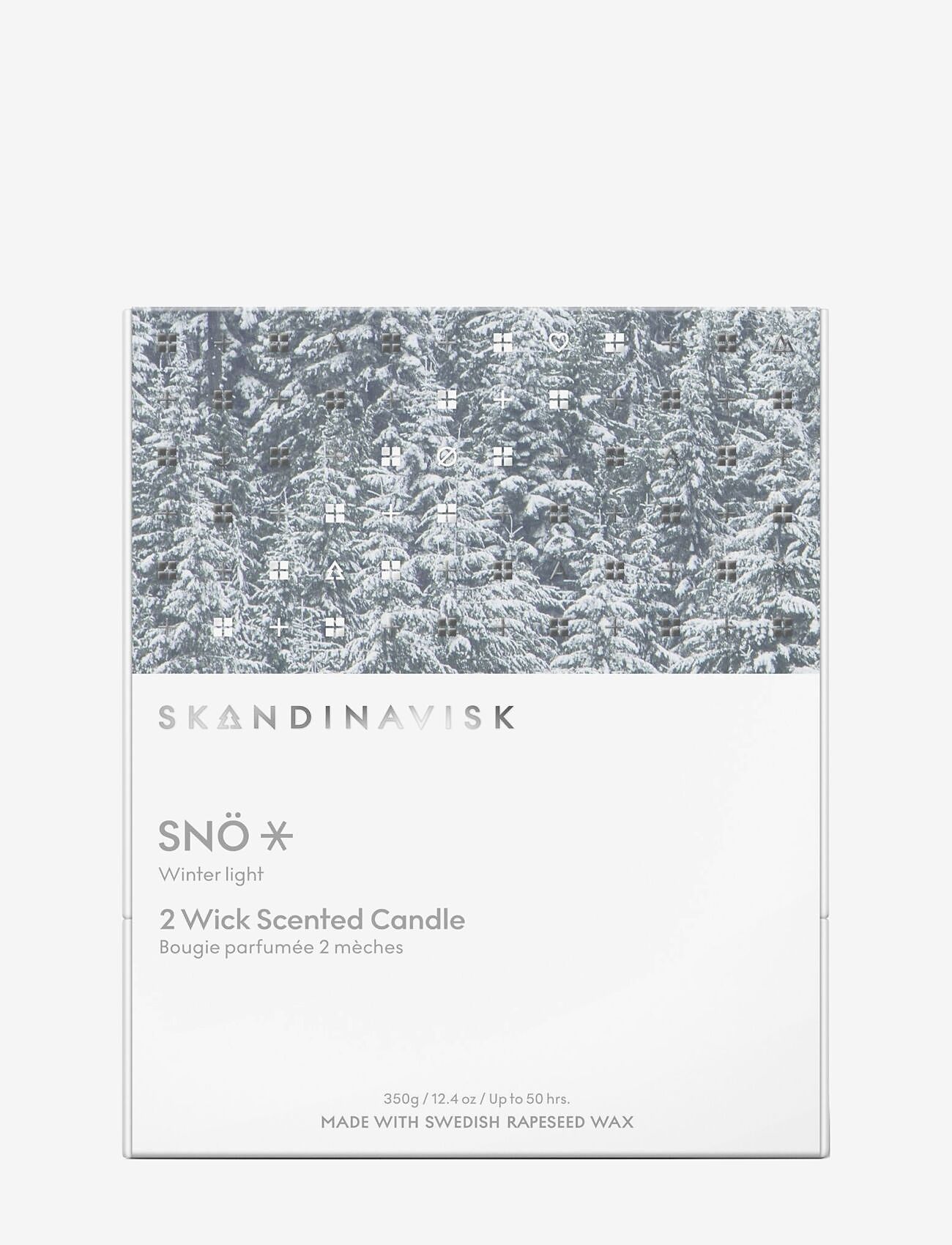 Skandinavisk - SNÖ Special Edition 2-wick Scented Candle 350g - above 500kr - white - 3