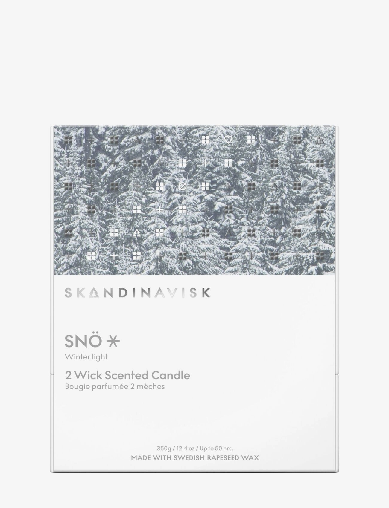 Skandinavisk - SNÖ Special Edition 2-wick Scented Candle 350g - mellem 200-500 kr - white - 3
