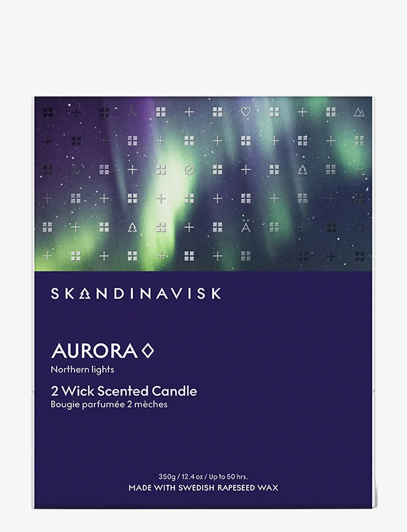 Skandinavisk - AURORA 2-wick Scented Candle 350g - mellem 200-500 kr - aurora blue sky - 2