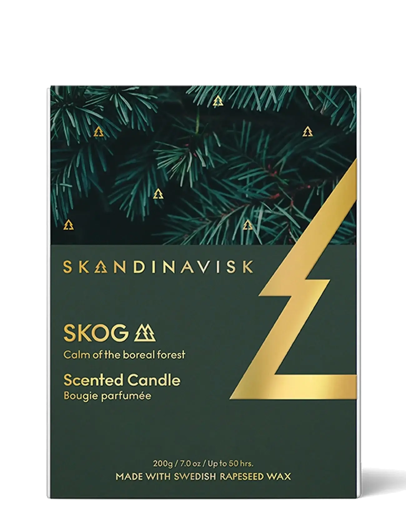Skandinavisk - SKOG Special Gold Edition Scented Candle - mellom 200-500 kr - forest green - 3