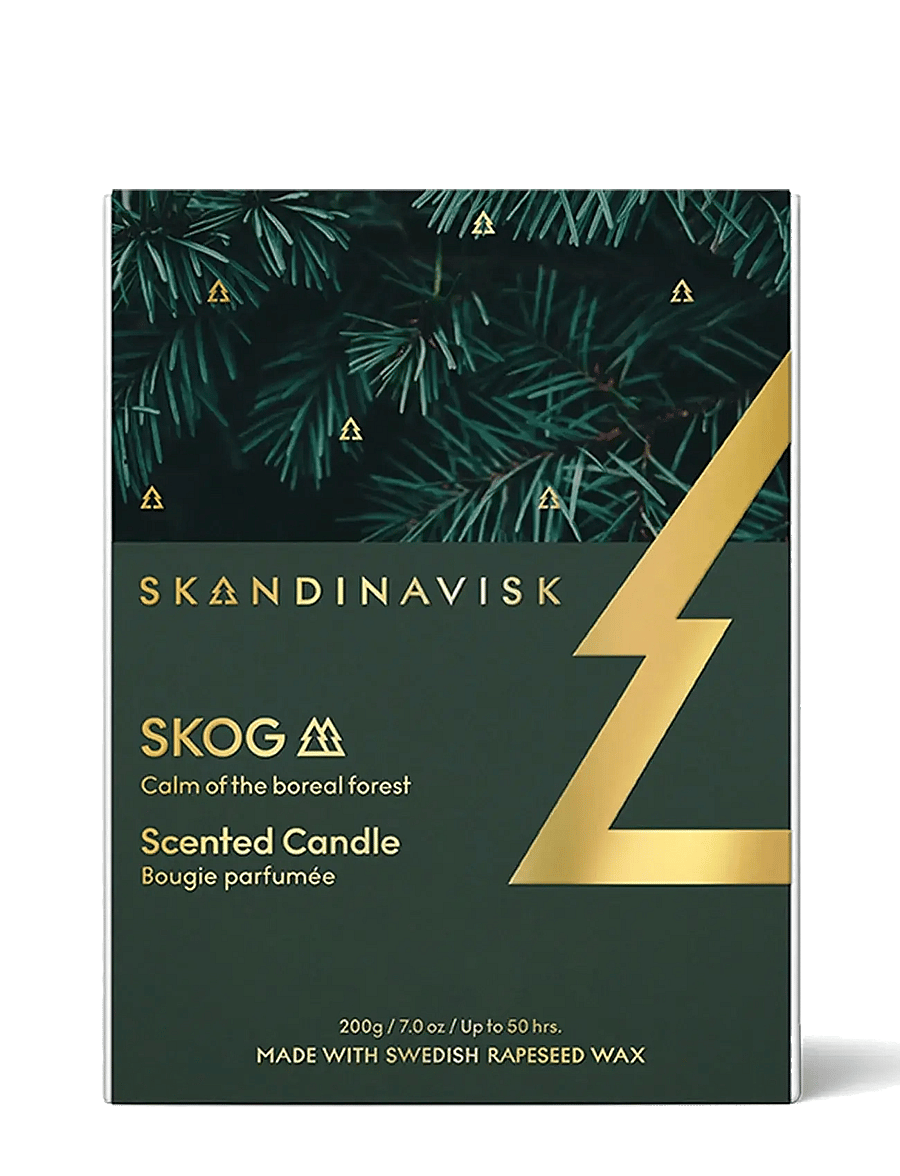 Skandinavisk - SKOG Special Gold Edition Scented Candle - above 500kr - forest green - 3