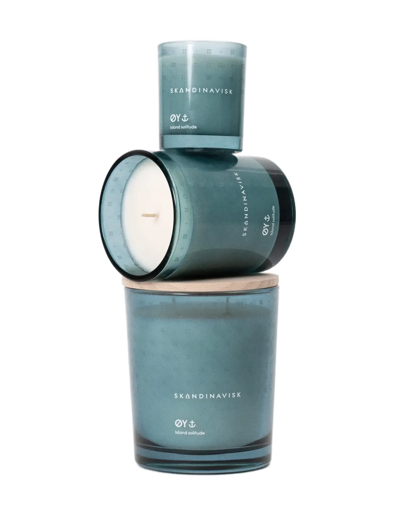 Skandinavisk - ØY 2-wick Scented Candle 350g - Över 500 kr - powder blue - 3