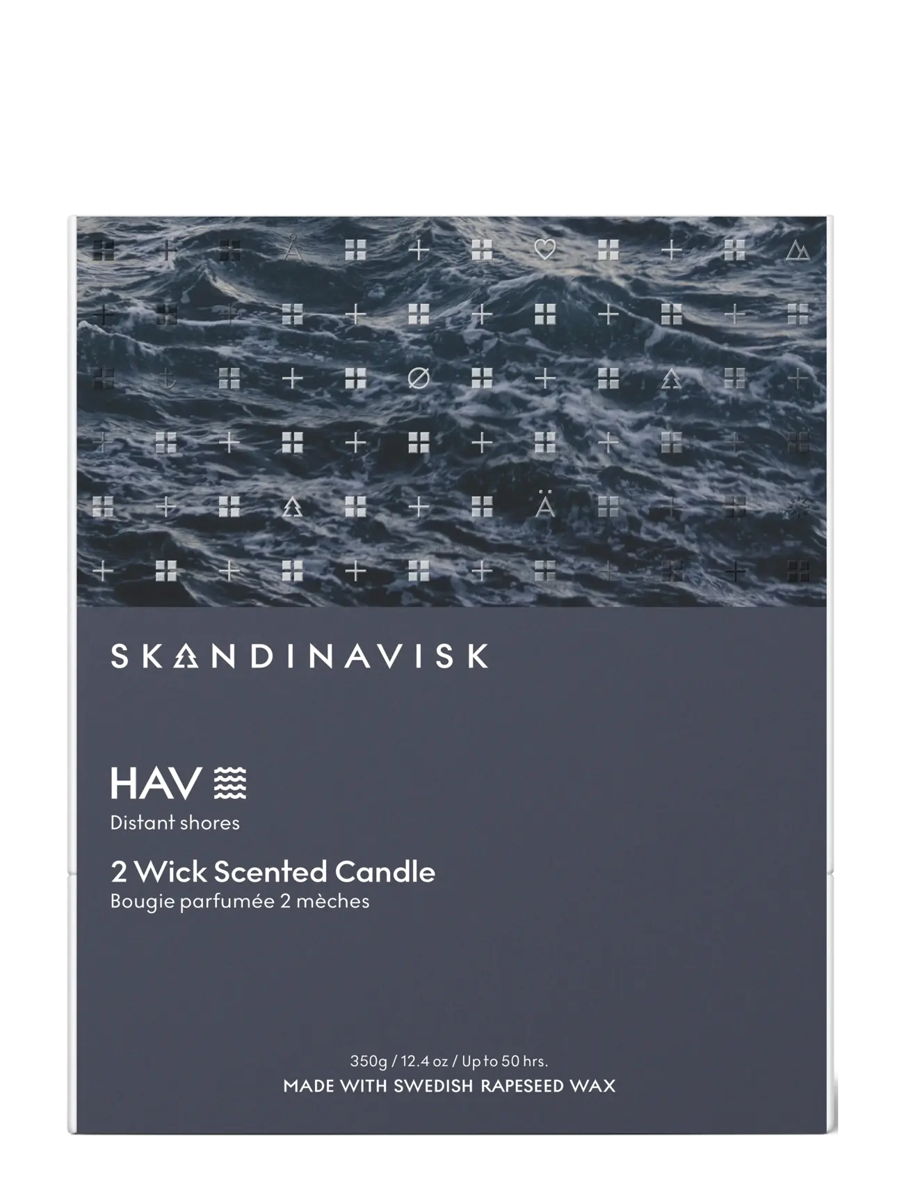 Skandinavisk - HAV 2-wick Scented Candle 350g - above 500kr - deep blue - 2