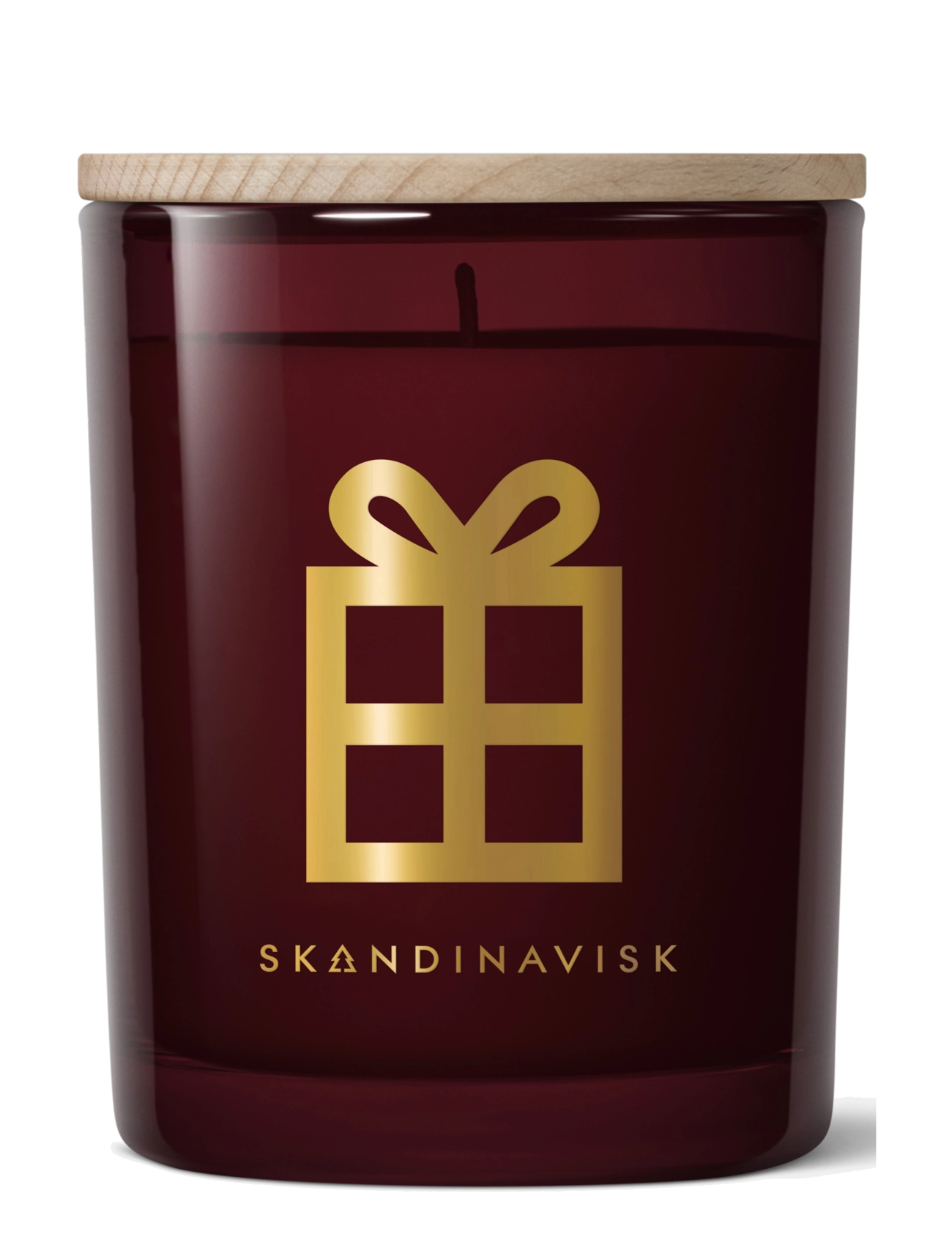 Skandinavisk JUL Gold Symbol Scented Candle 200g - Kodulõhnastajad - MERLOT RED / burgundy