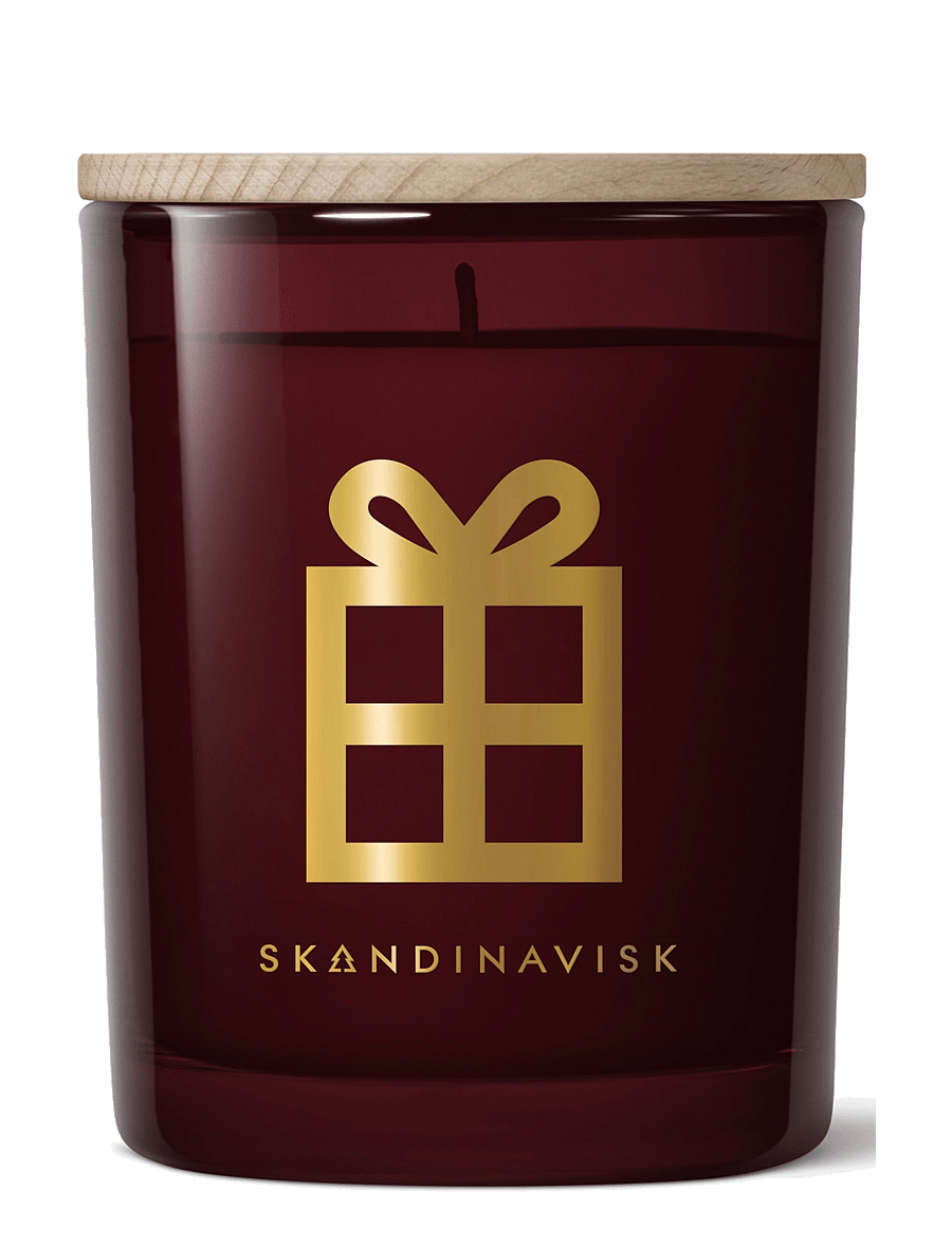 Skandinavisk - JUL Gold Symbol Scented Candle 200g - above 500kr - merlot red - 1