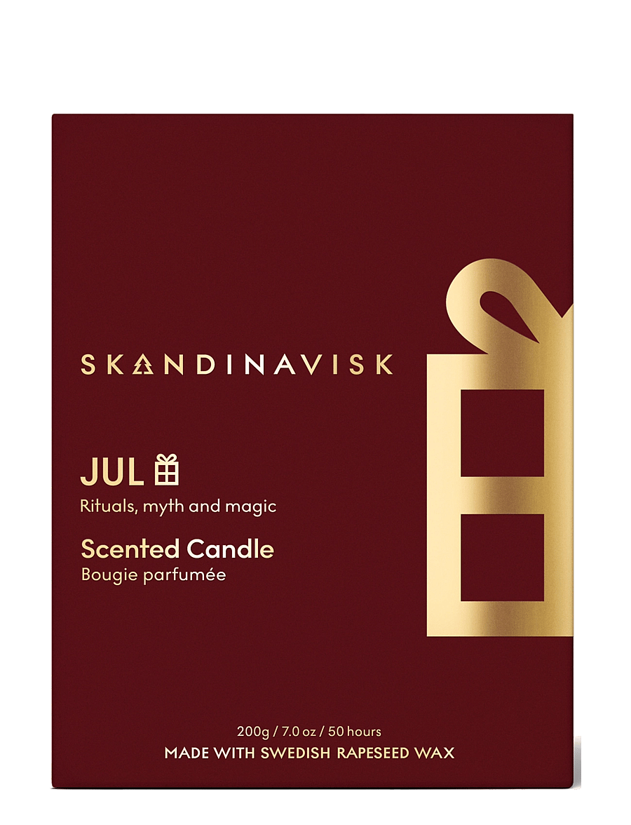 Skandinavisk - JUL Gold Symbol Scented Candle 200g - above 500kr - merlot red - 2