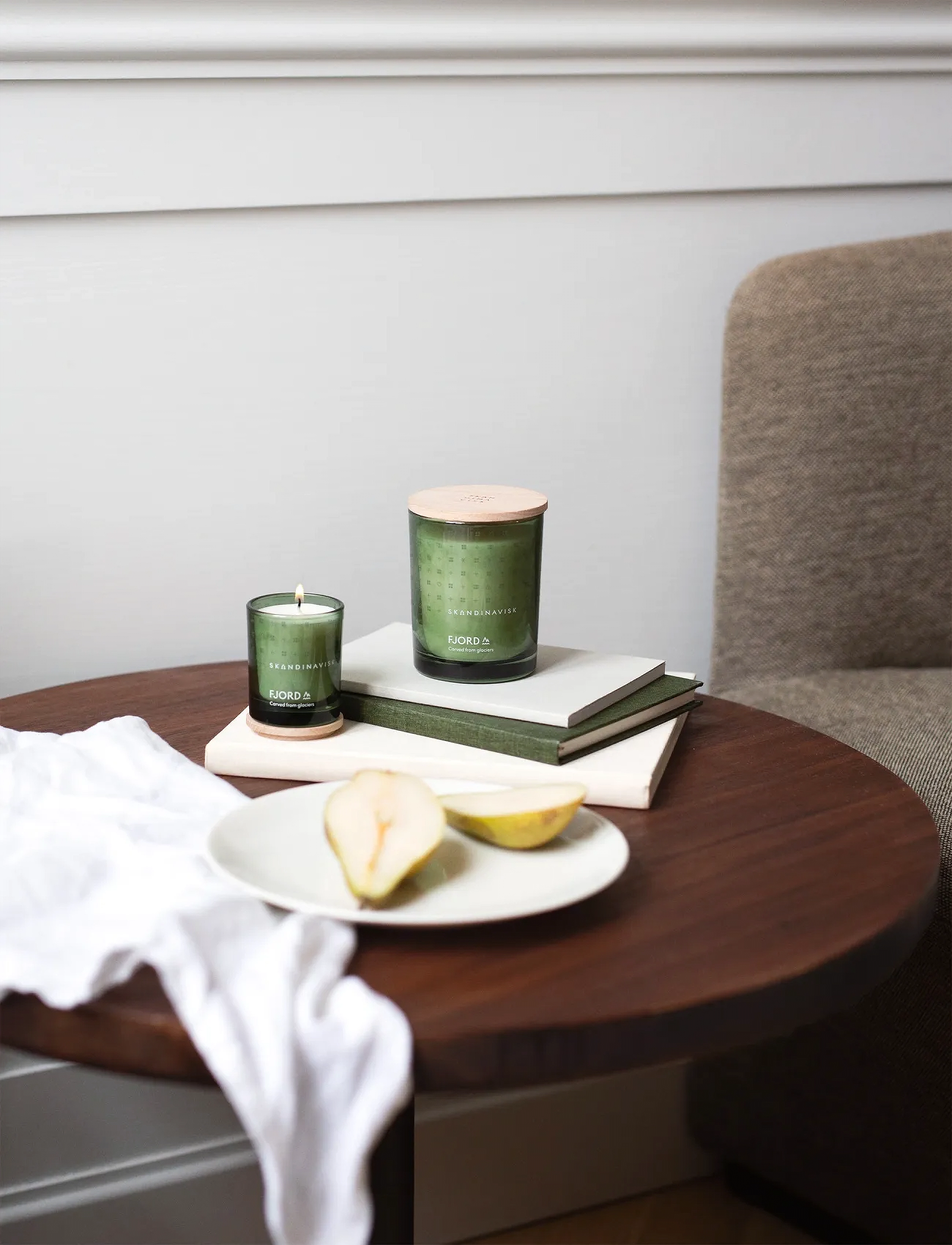 Skandinavisk Fjord Scented Candle 65G, 65 g, Green, Hjem > Duftlys, Dame