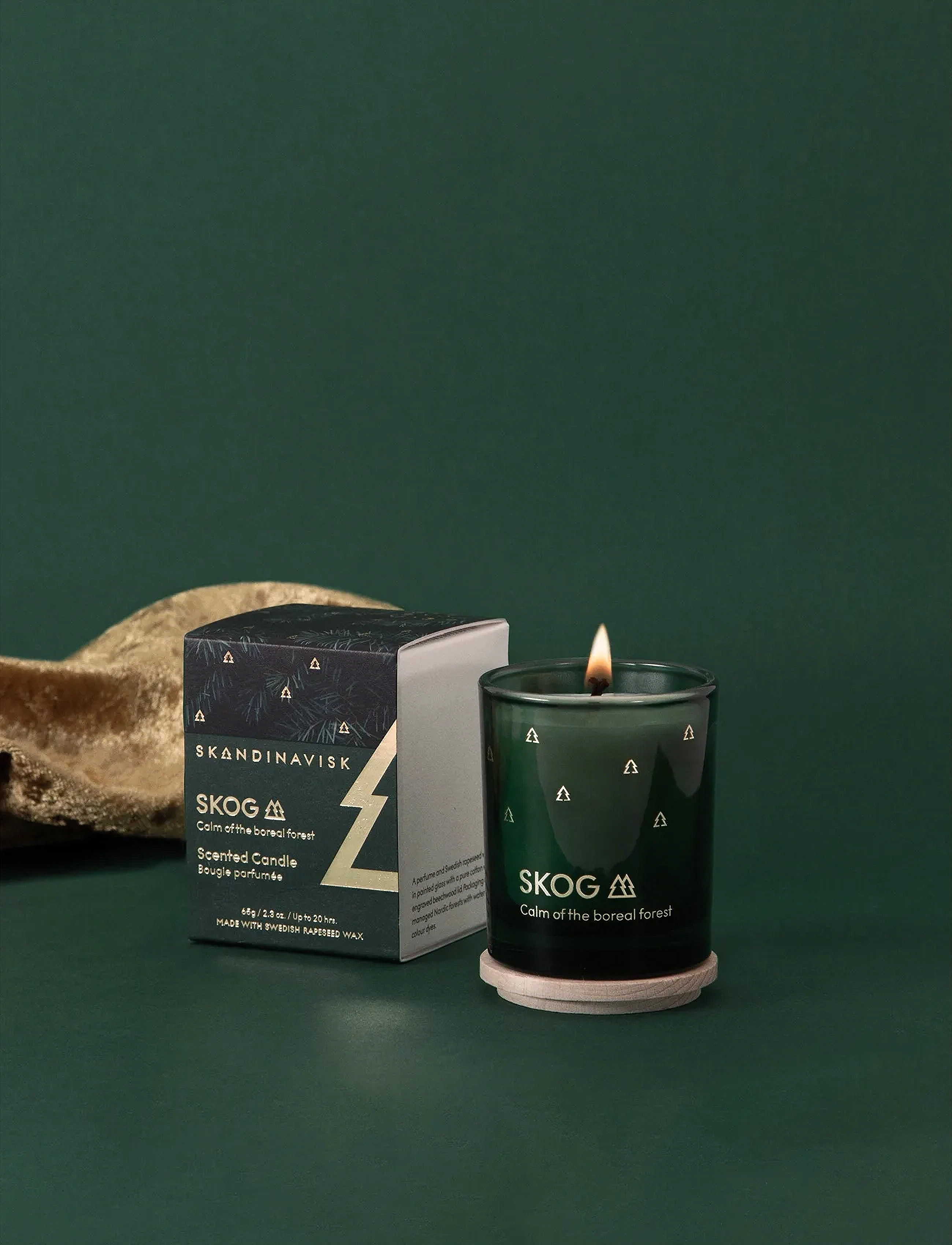 Skandinavisk Skog Special Gold Edition Scented Candle, 65 G, Green, Hjem > Duftlys, Dame