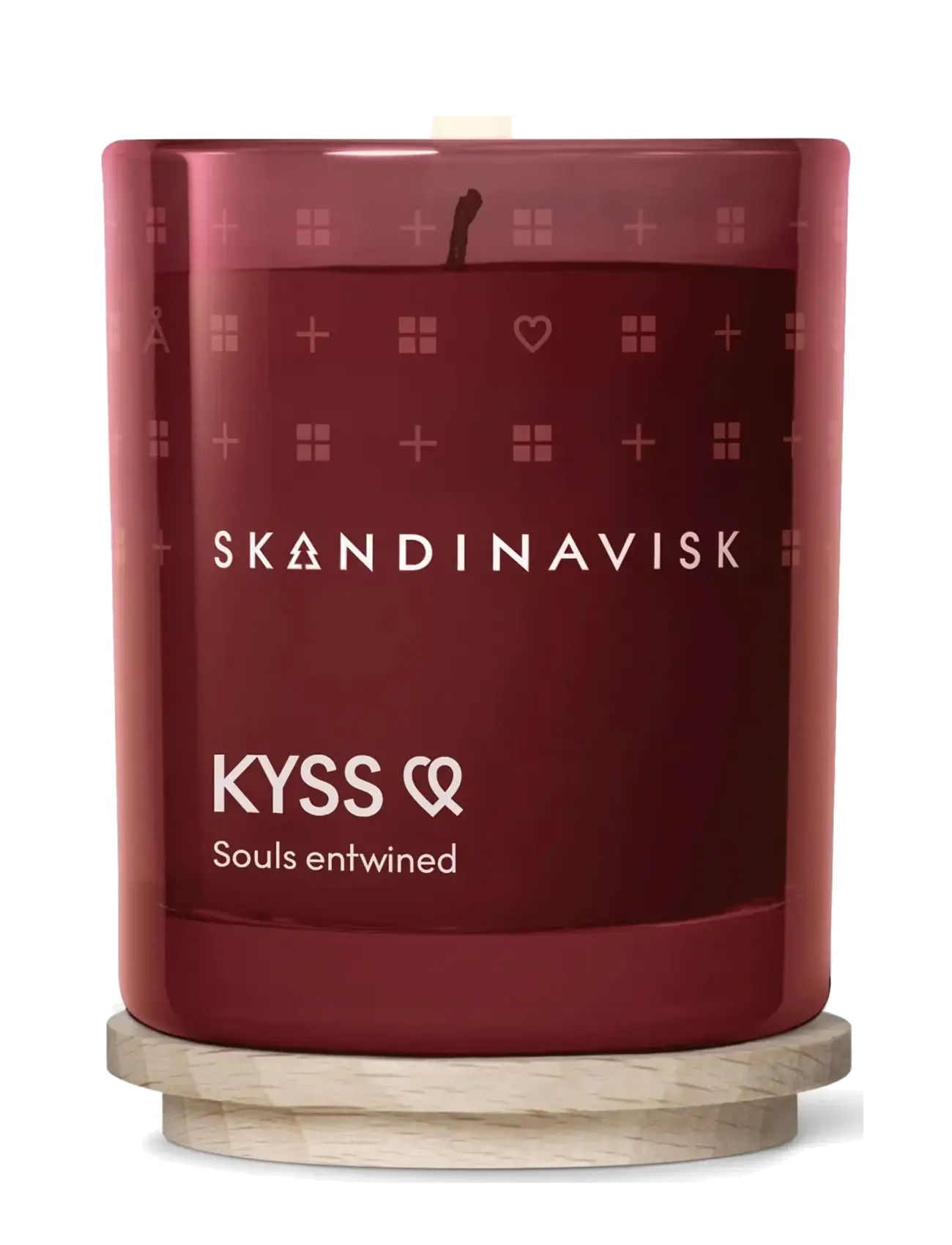 Skandinavisk Kyss Scented Candle 65G, Scented Candles, Bordeaux, Str: 65 G