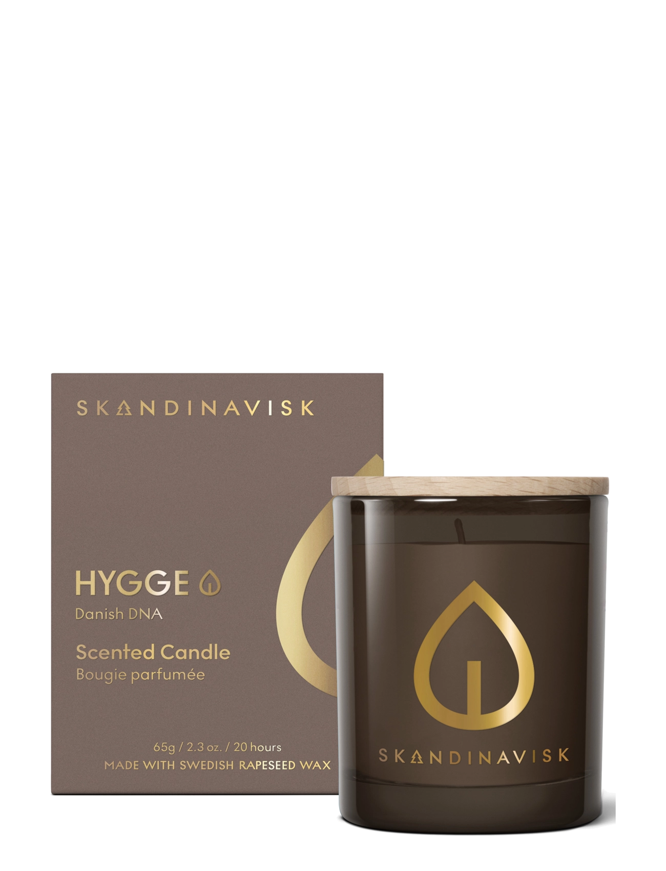 Skandinavisk - HYGGE Gold Symbol Scented Candle - mellan 200-500 kr - camel brown - 1