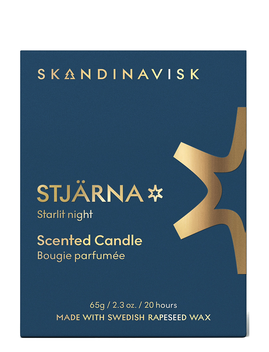 Skandinavisk - STJÄRNA Gold Symbol Scented Candle 65g - above 500kr - midnight blue - 2