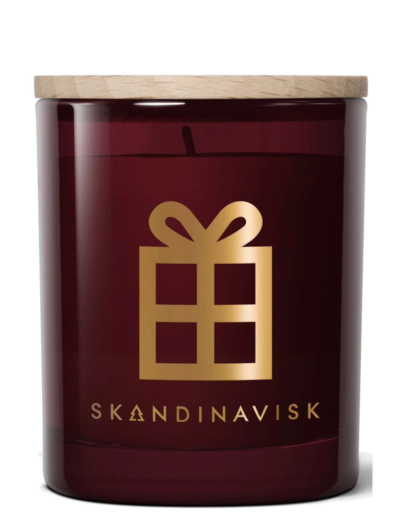 Skandinavisk JUL Gold Symbol Scented Candle 65g - Kodulõhnastajad - MERLOT RED / burgundy